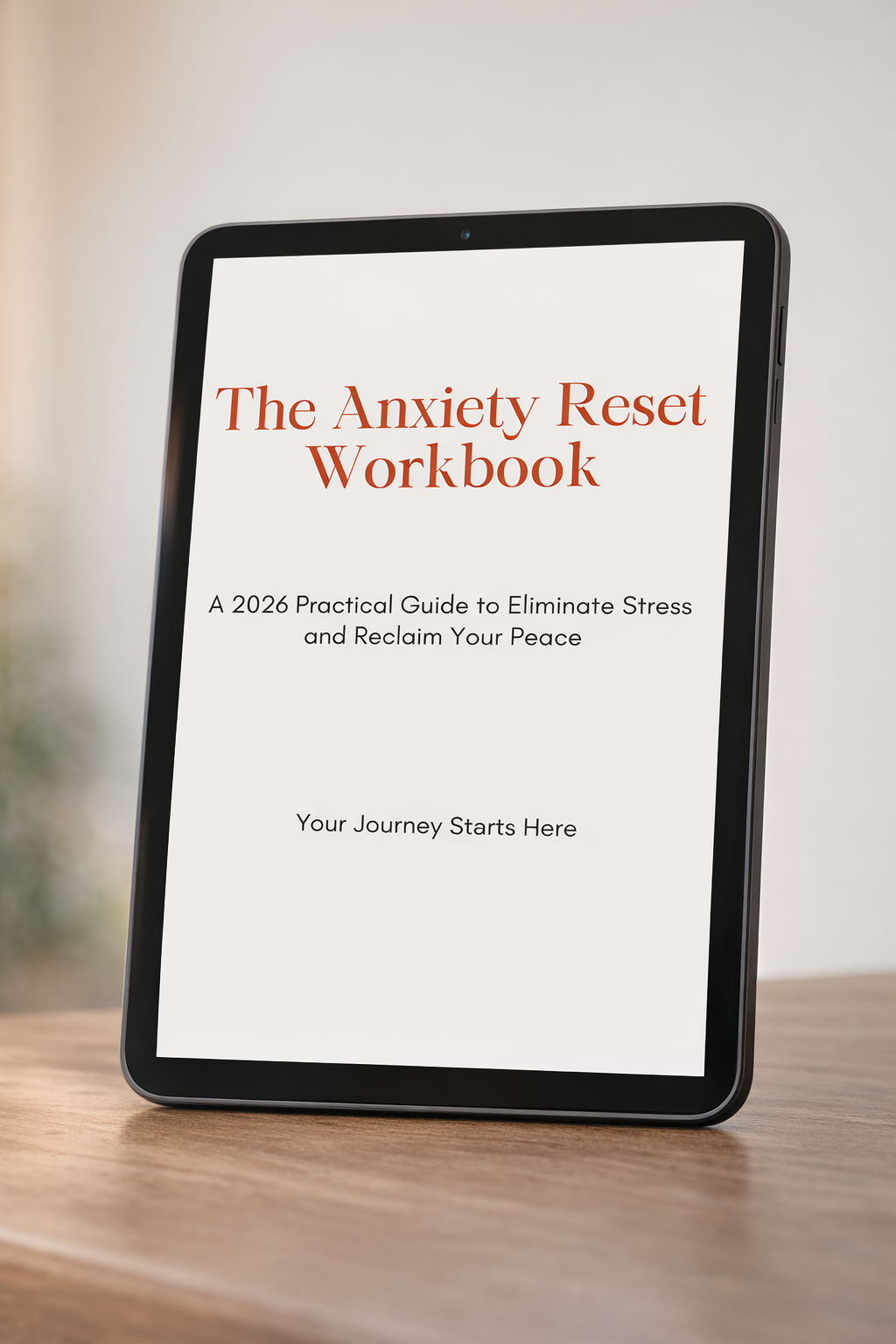 The Anxiety Reset Workbook: 8 Practical Steps to Instant Calm (Digital Download)