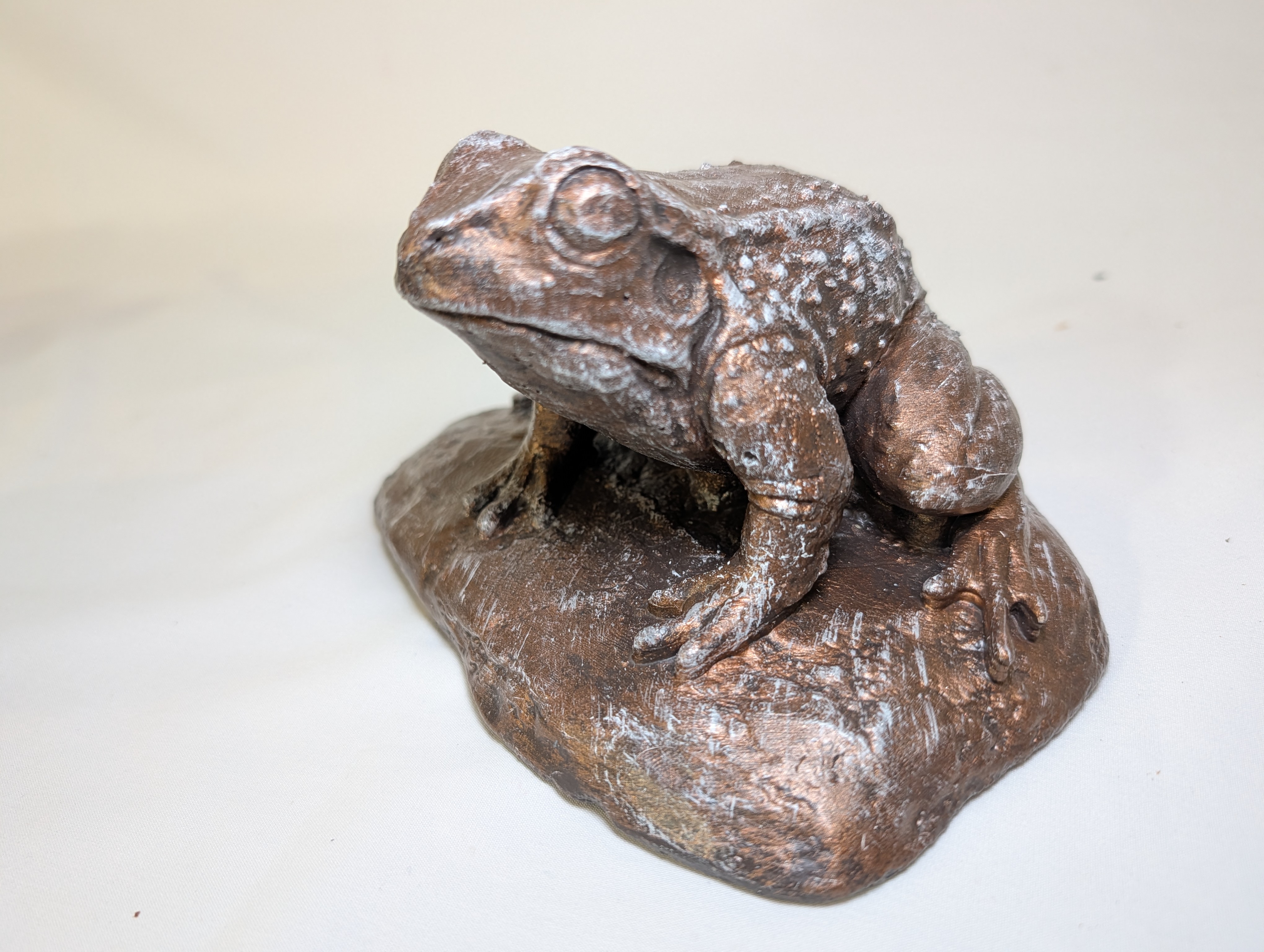 Cement Frog Garden Statue