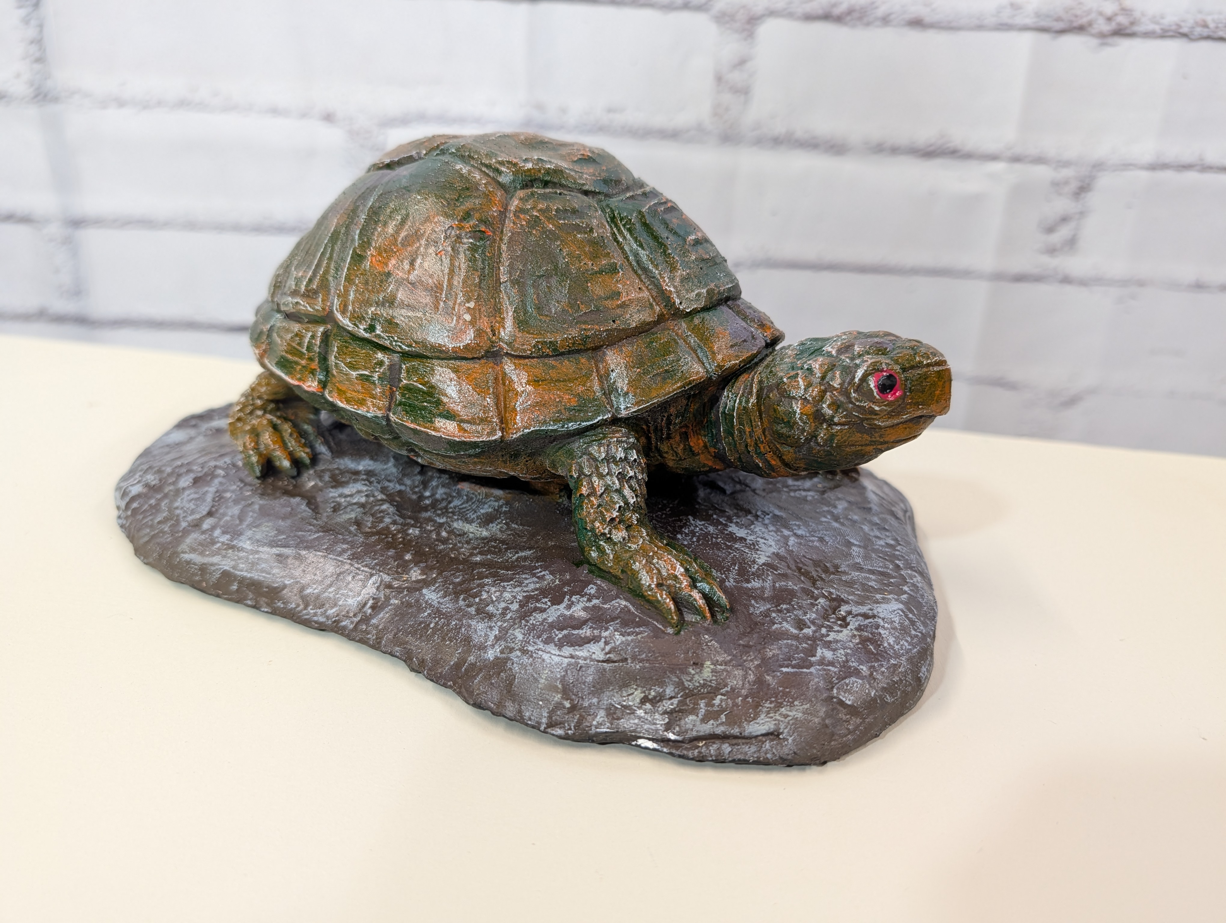 Eastern Box Turtle Garden Statue