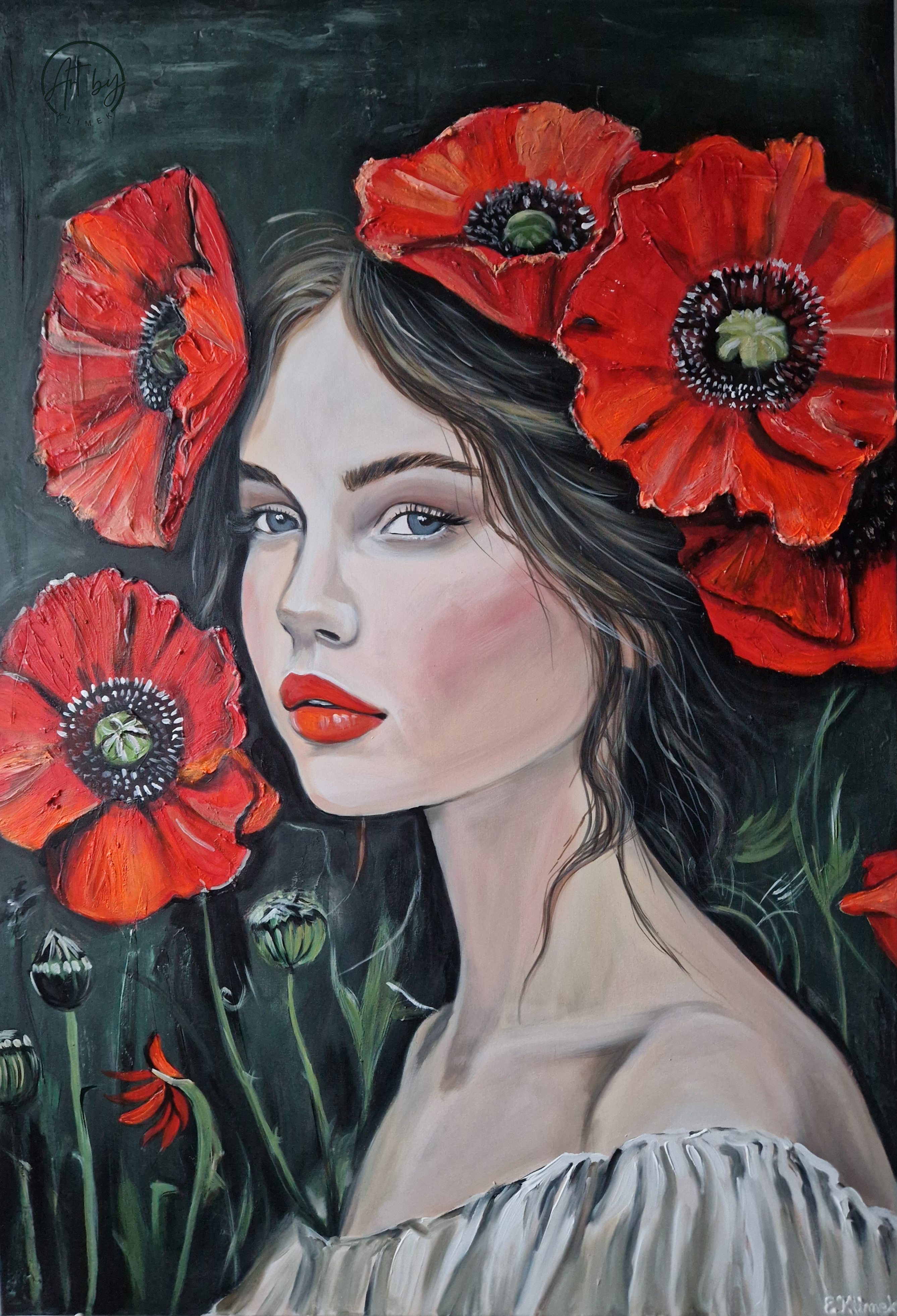 Obraz "Portret w makach"