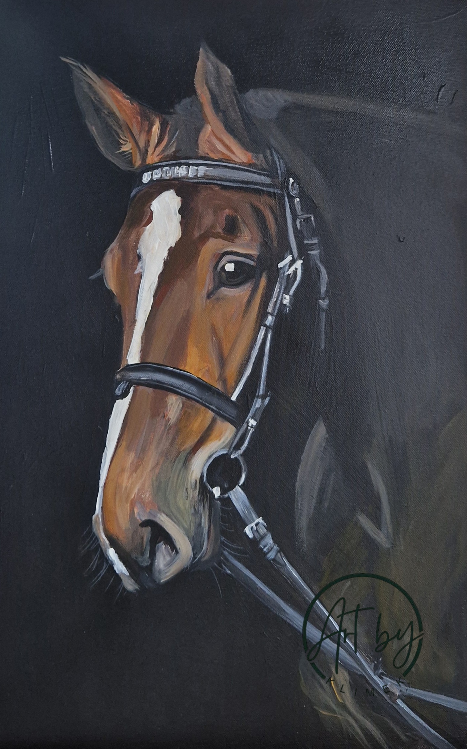 Obraz „Koń w czerni”