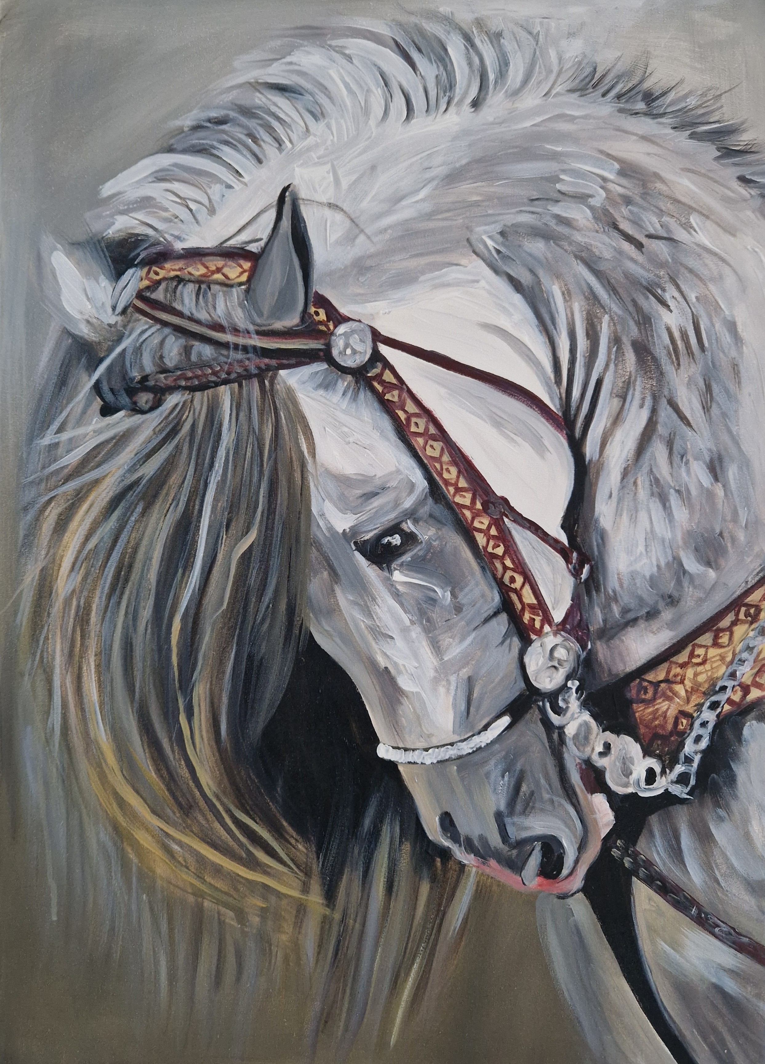 Obraz "Koń szary 2"