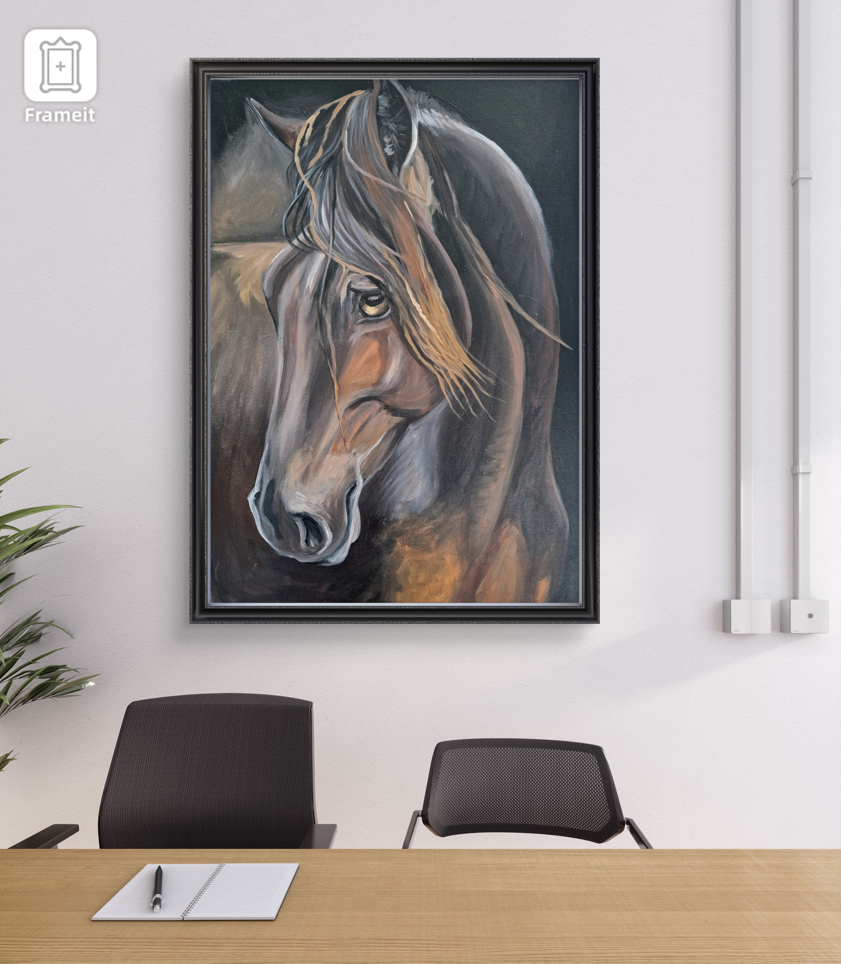 Obraz "Koń w brązach"