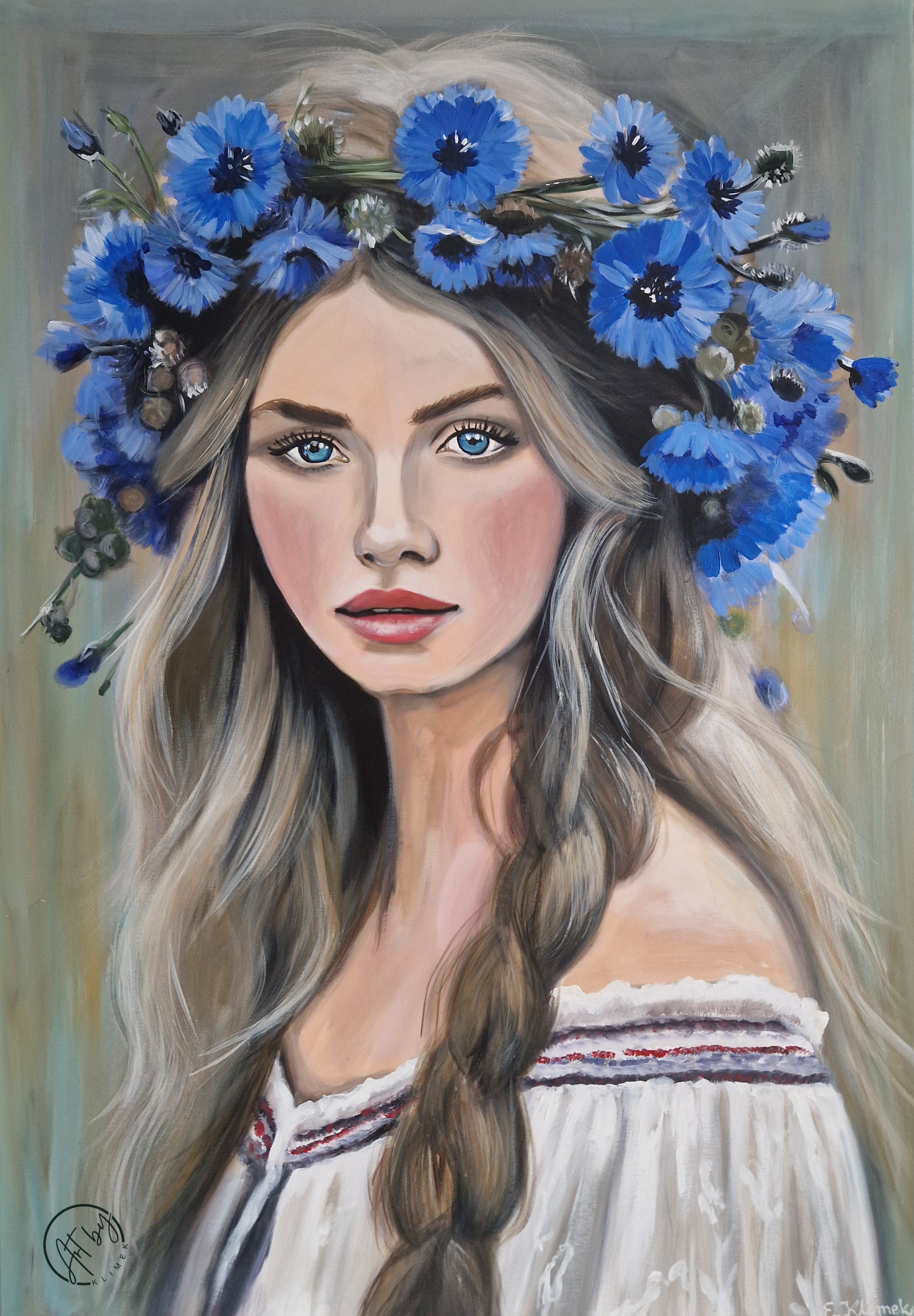 Obraz ,, Portret w chabrach"