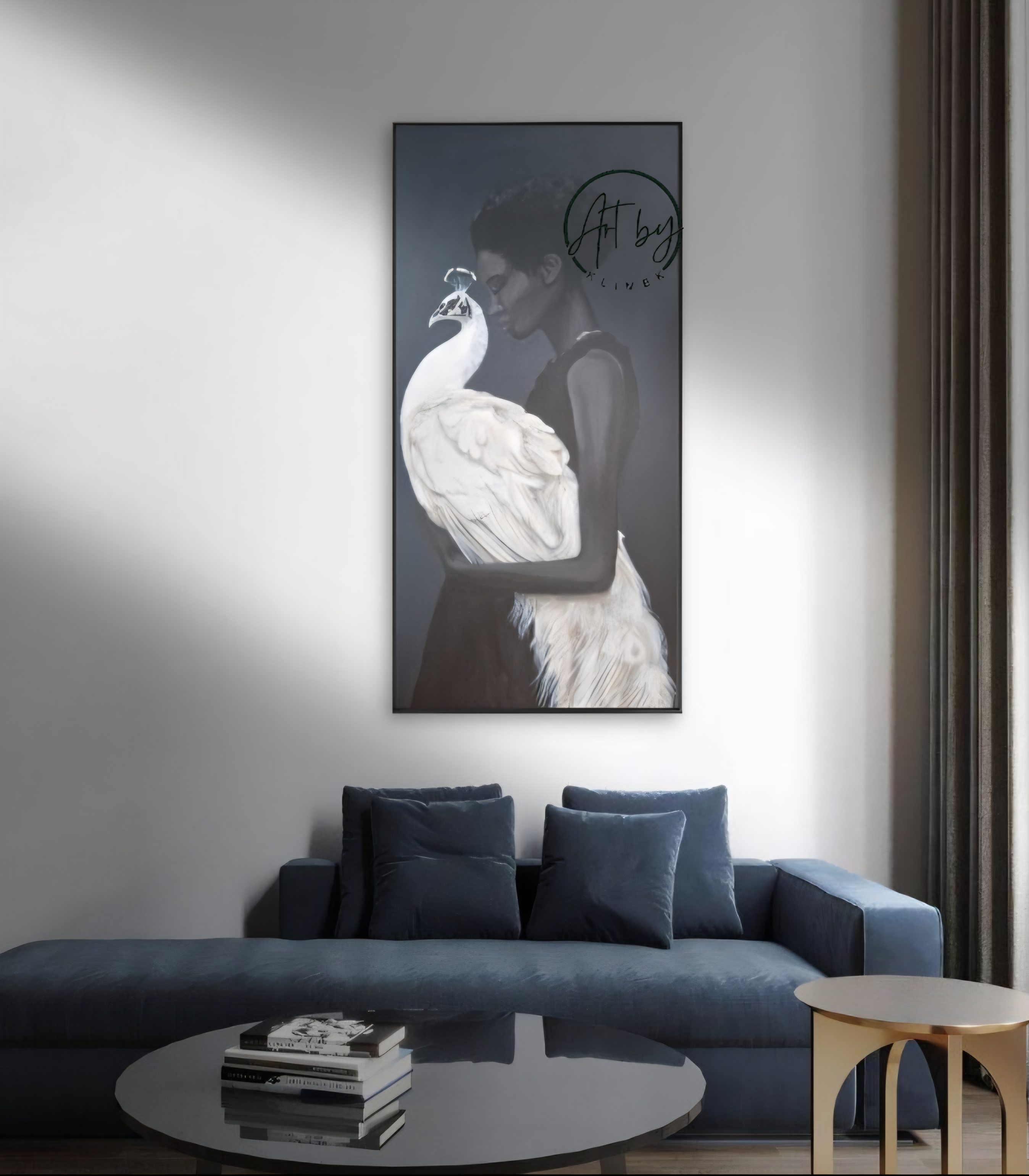 Obraz „Portret z pawiem”