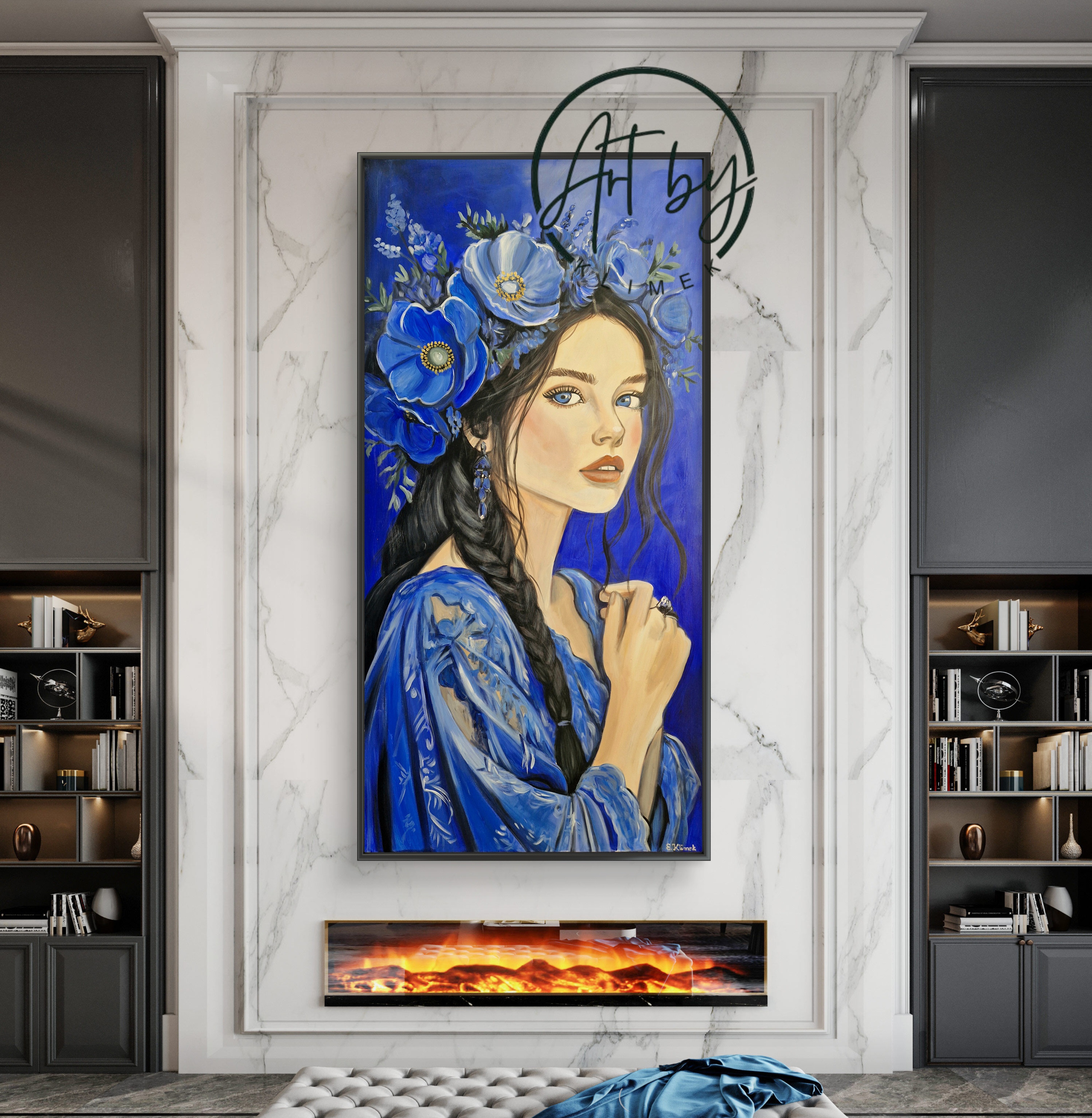 Obraz "Lady in blue"