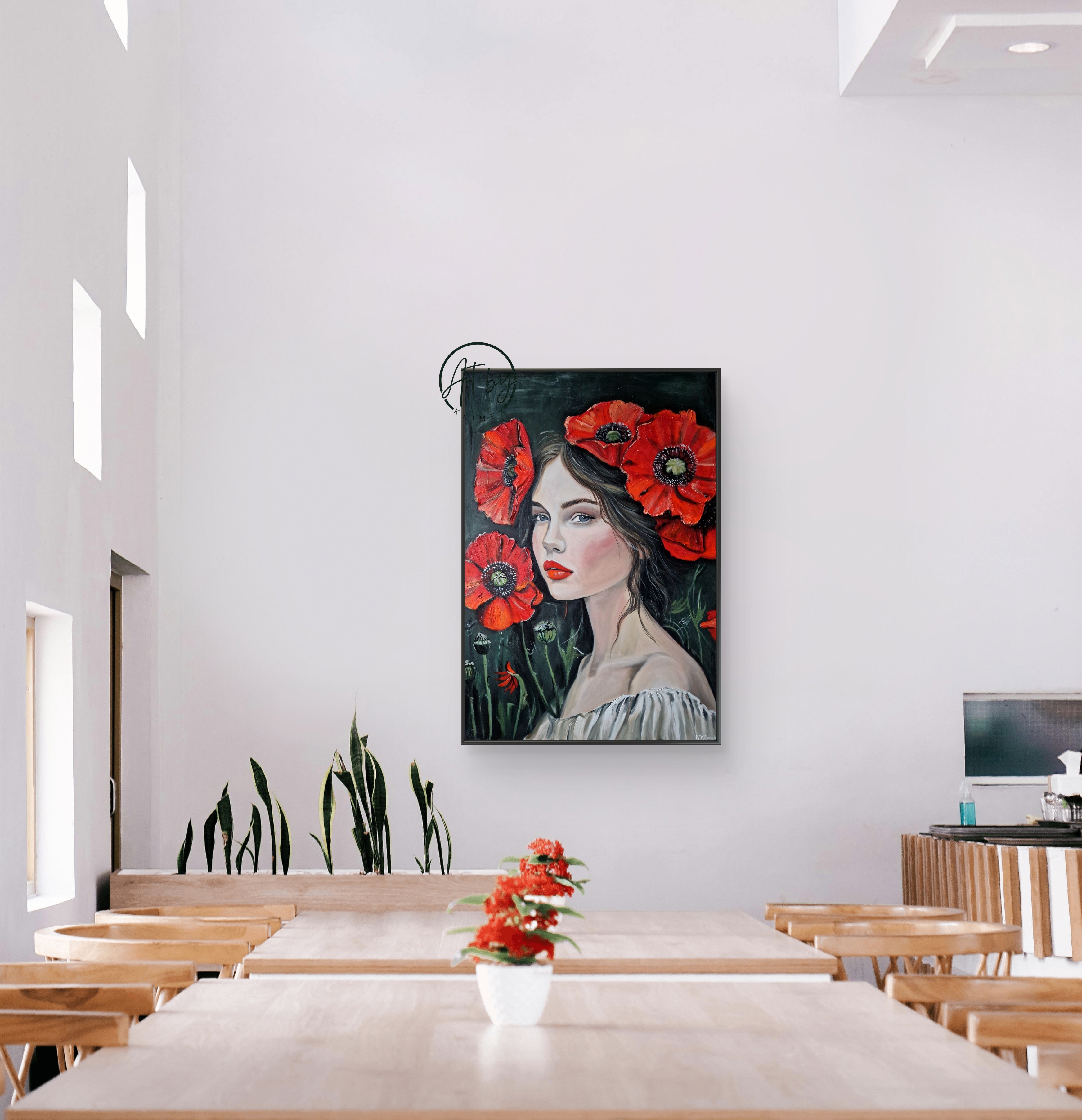 Obraz "Portret w makach"