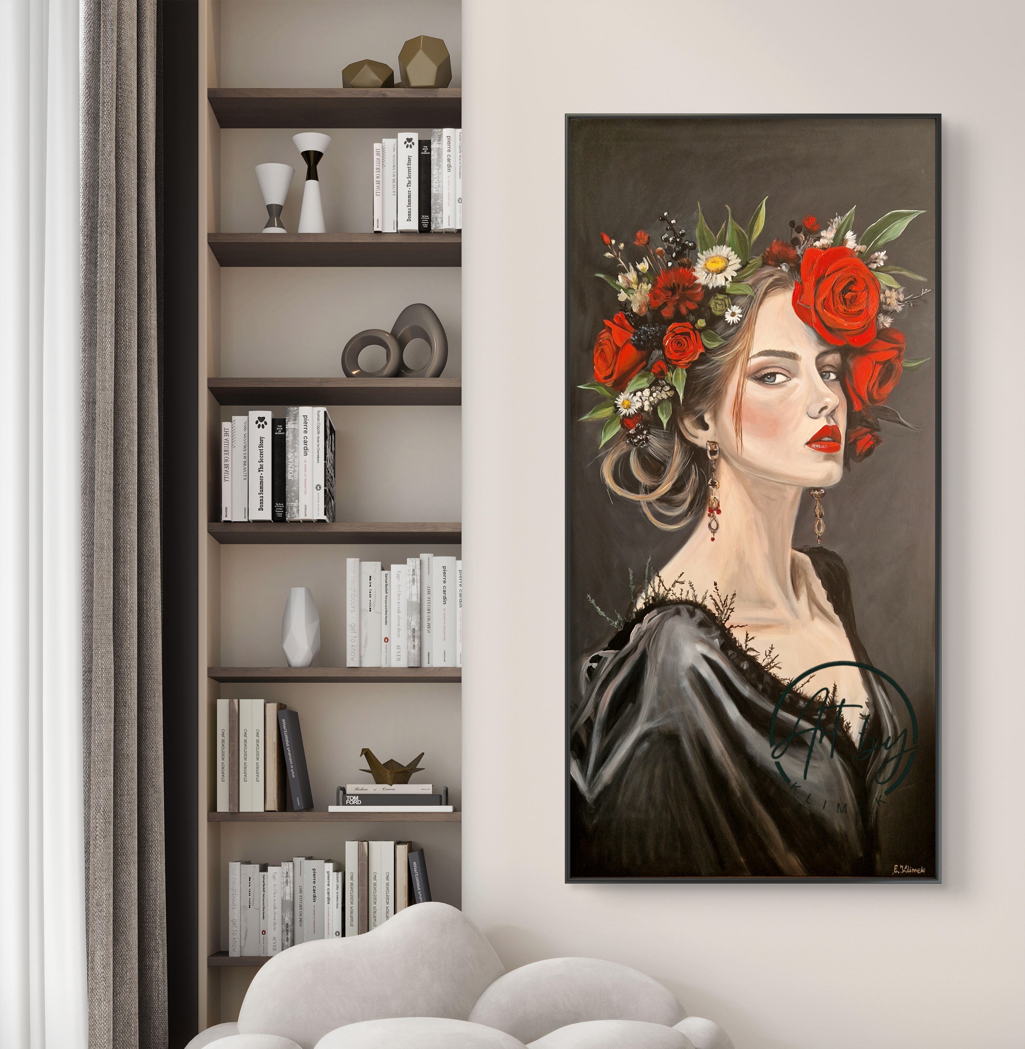 Obraz "Portret z różą"