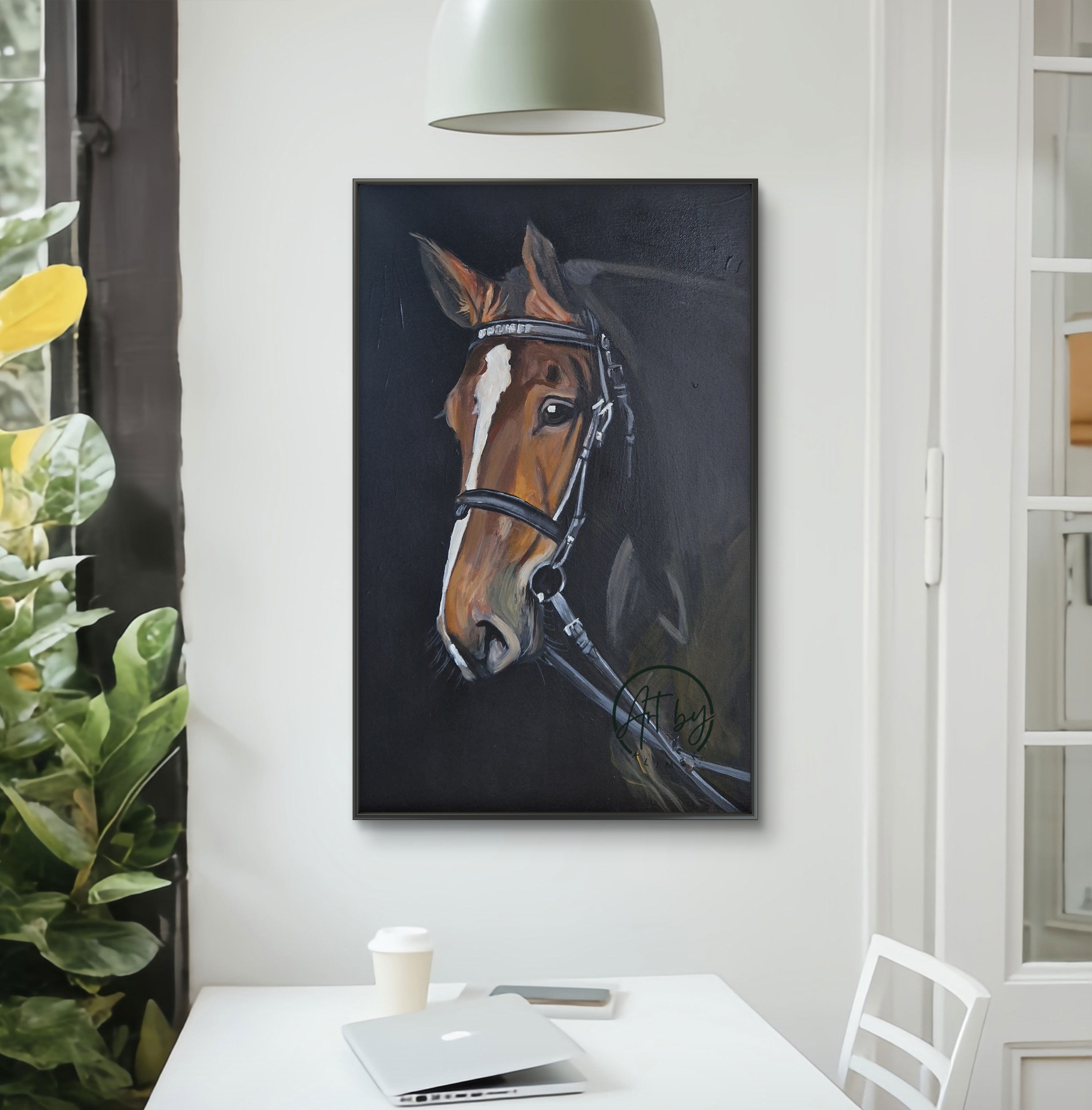 Obraz „Koń w czerni”