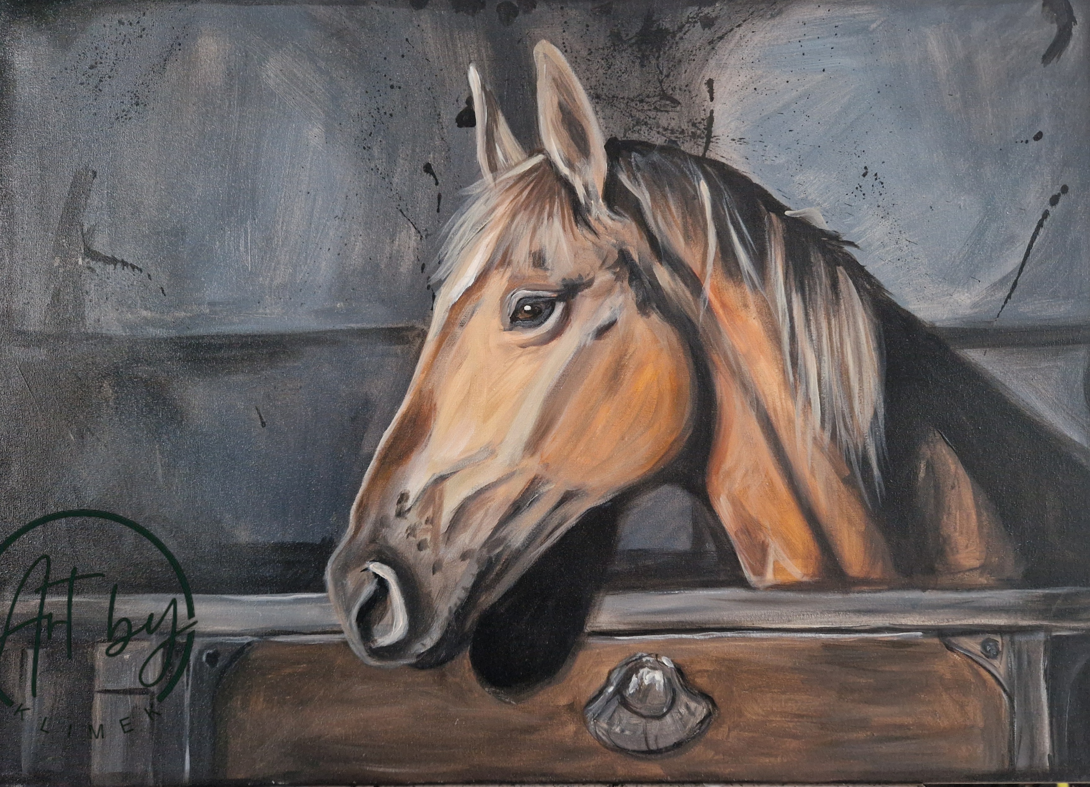 Obraz "Koń w stajni"