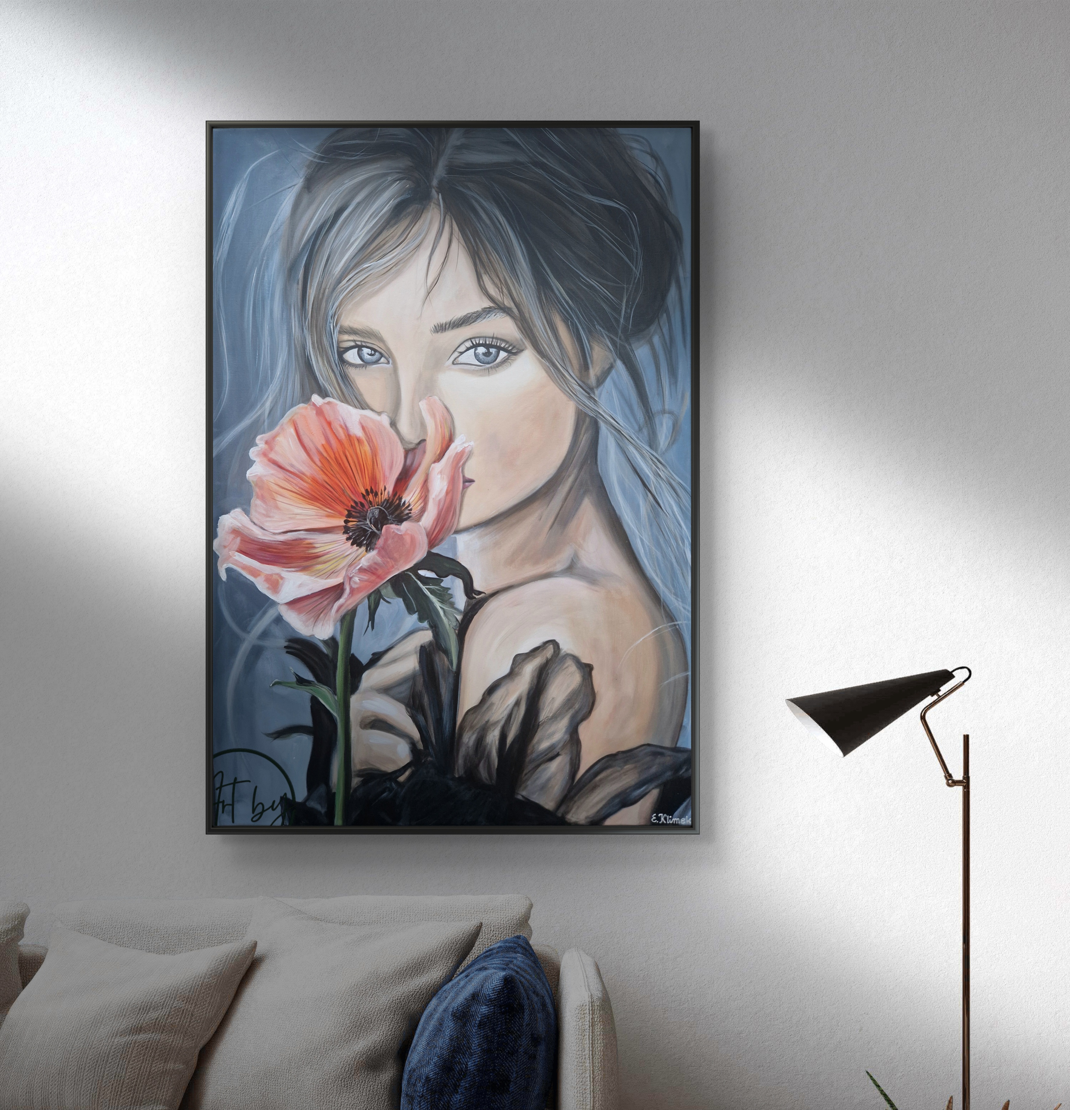 Obraz "Kobieta z kwiatem"