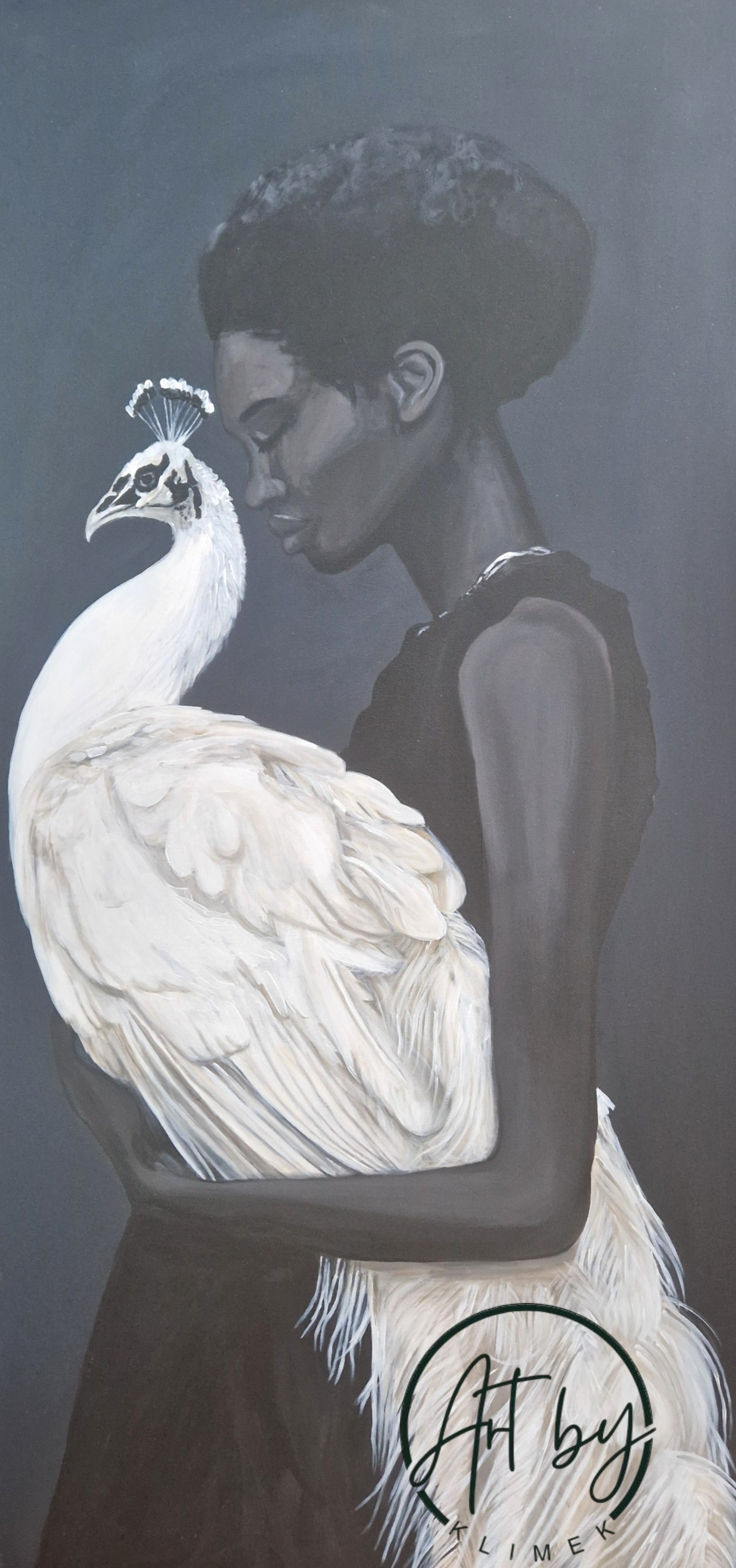 Obraz „Portret z pawiem”