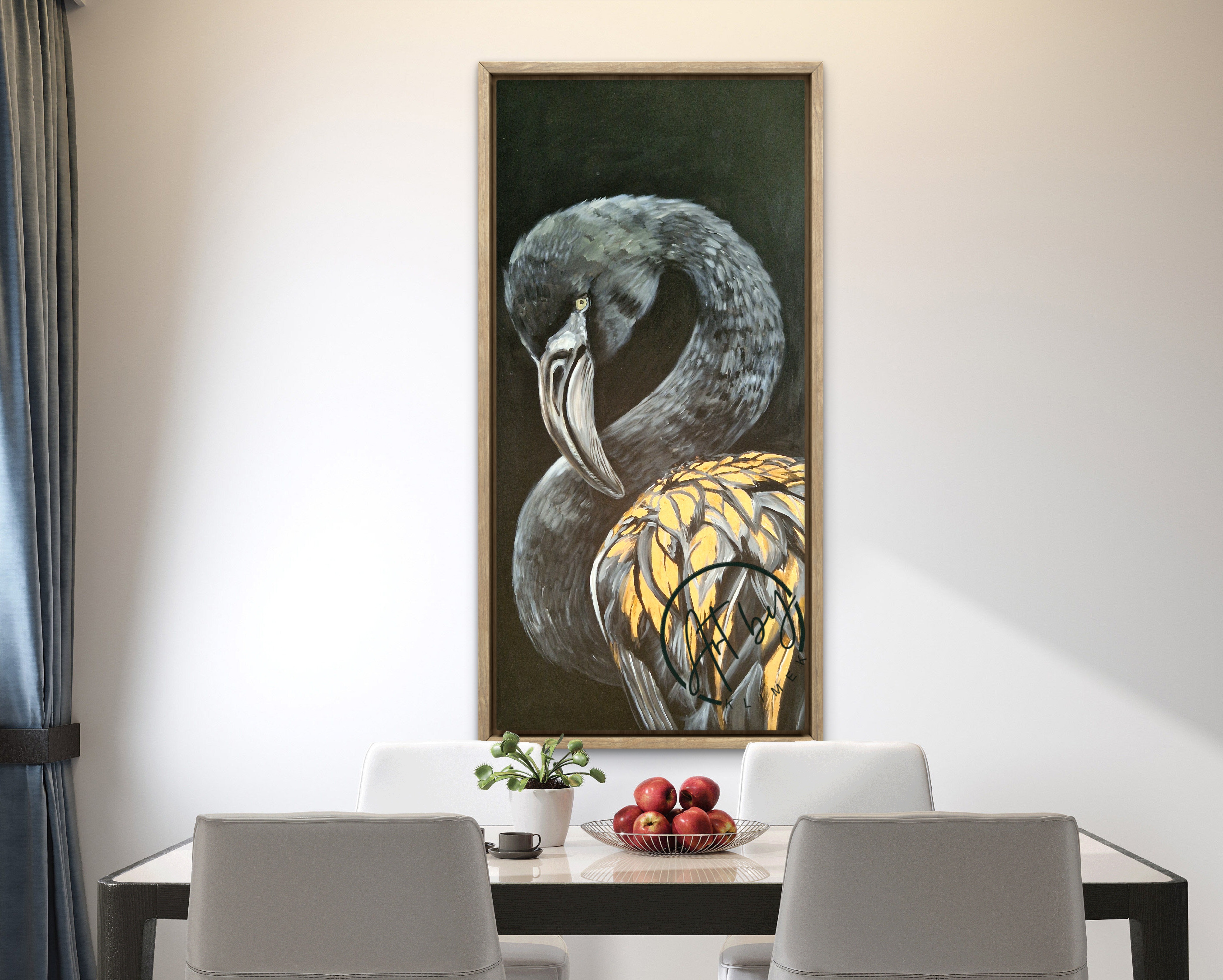 Obraz "Czarny flaming"