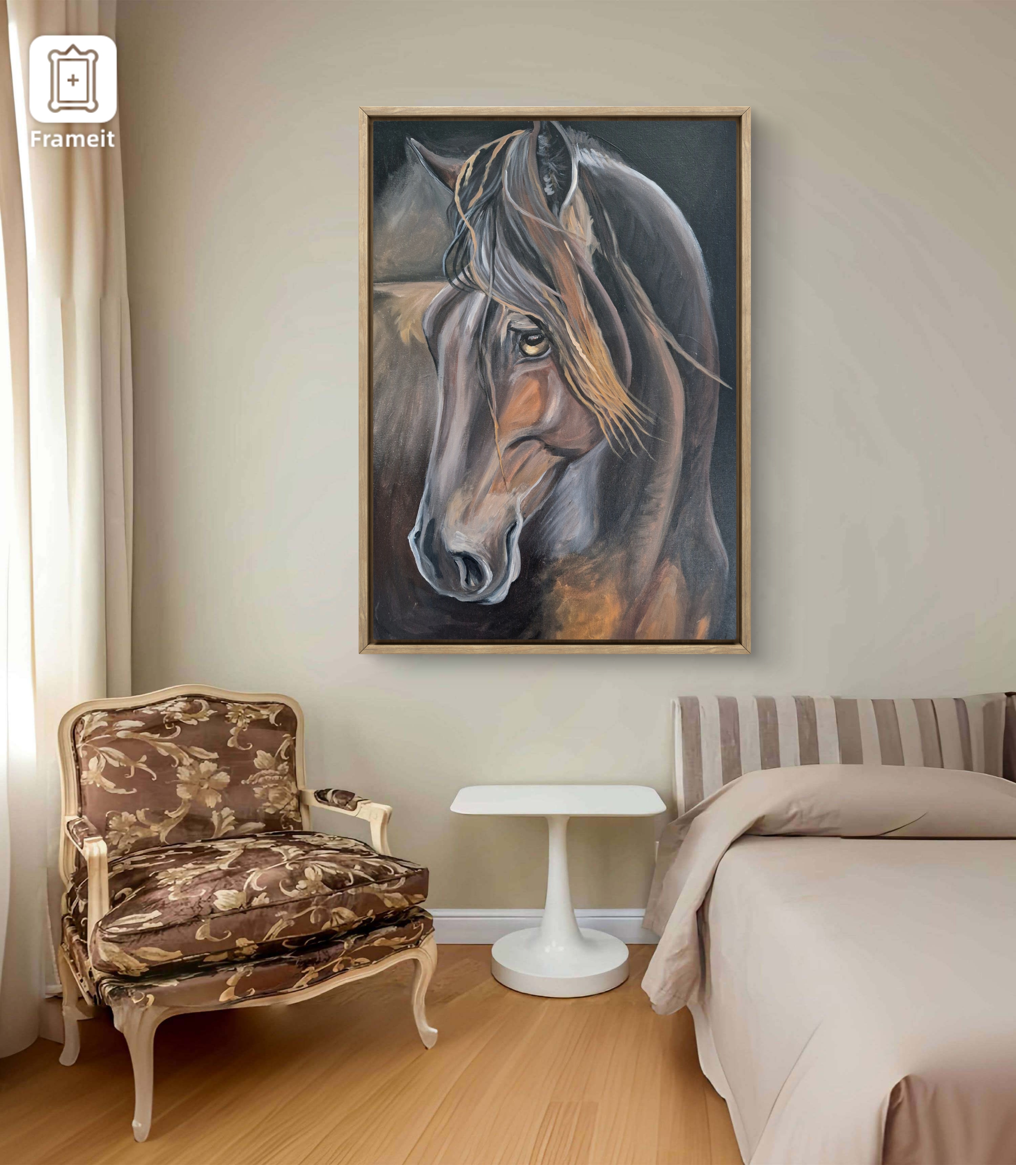 Obraz "Koń w brązach"