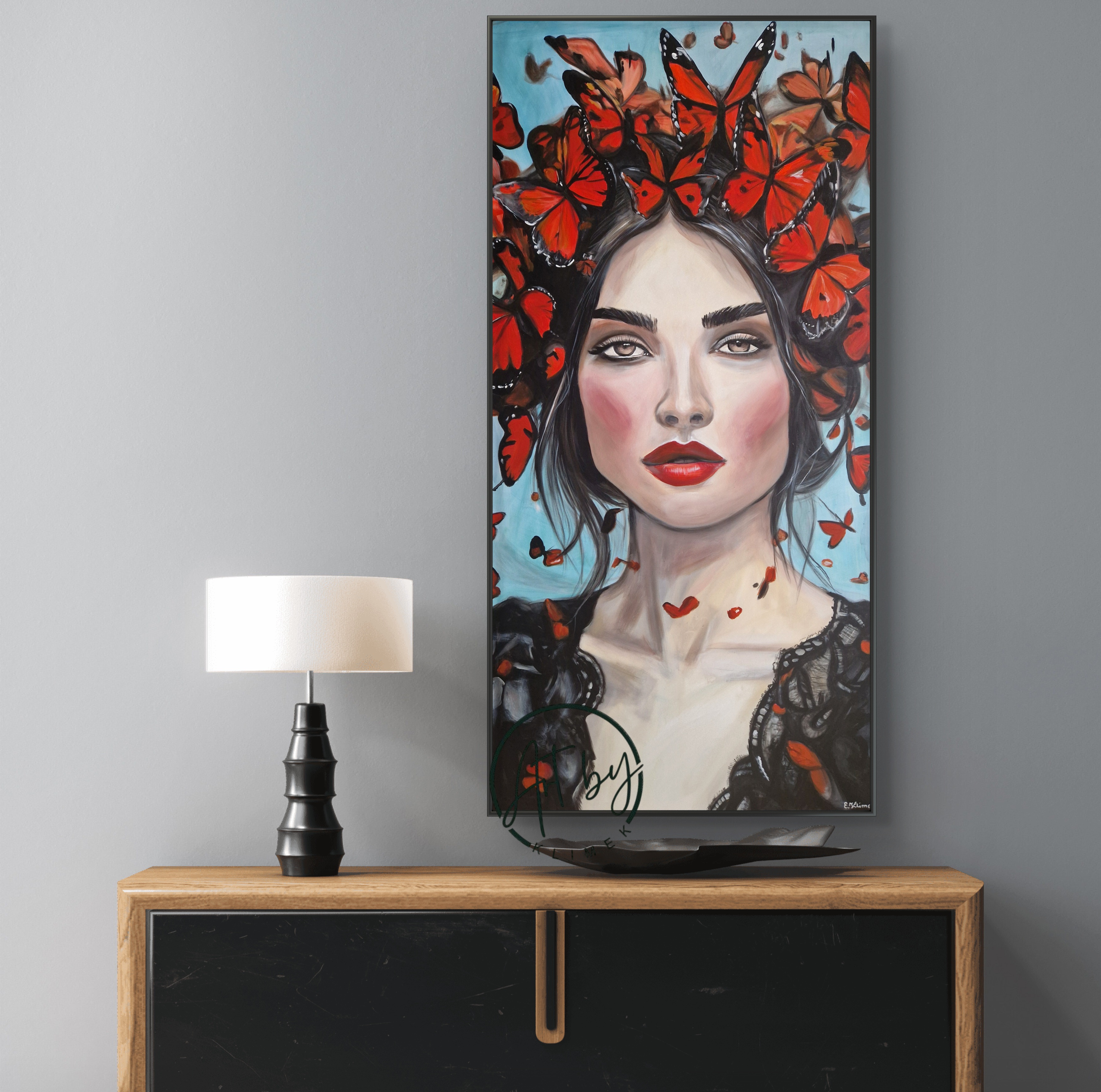 Obraz „W motylach”