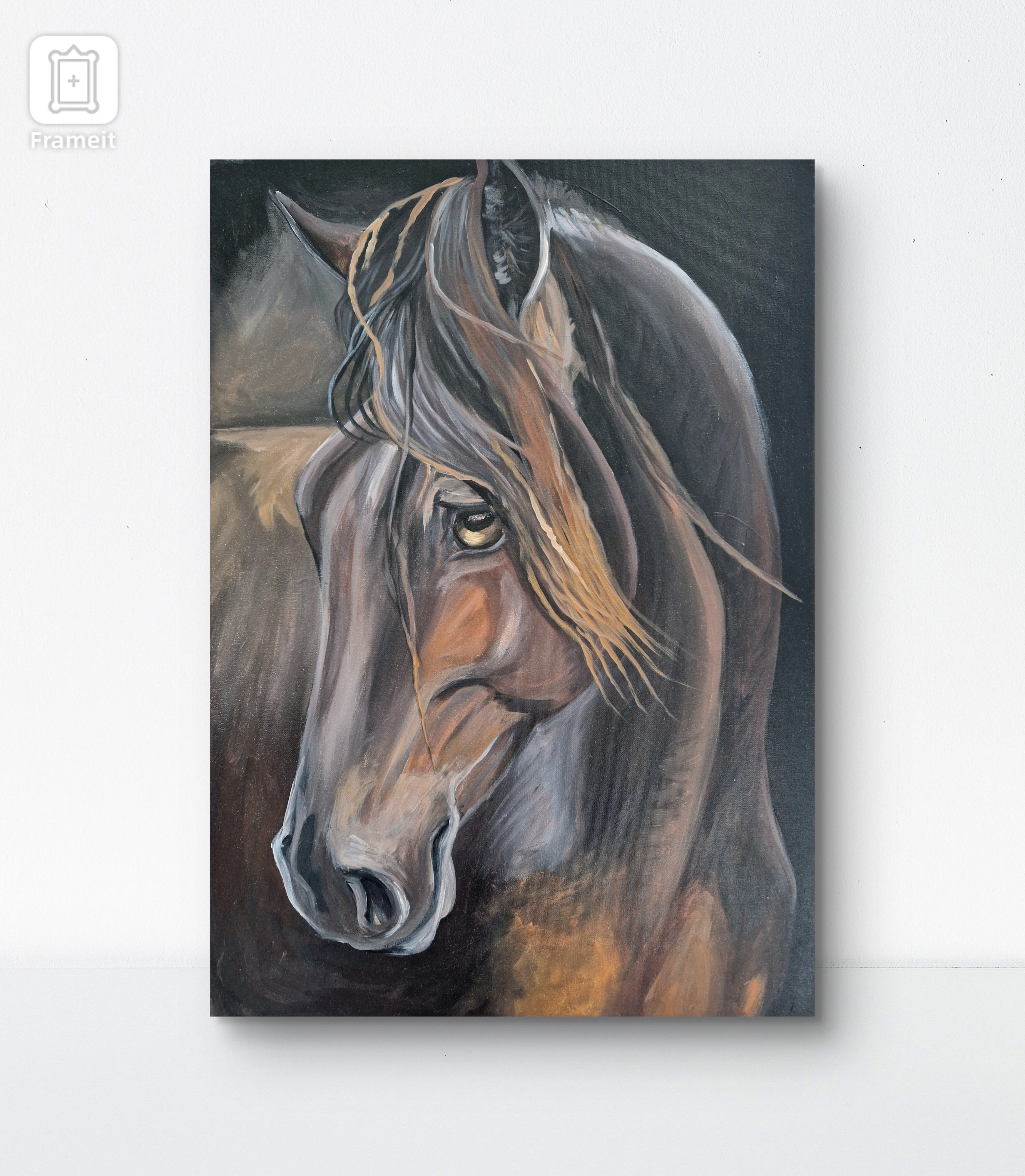 Obraz "Koń w brązach"