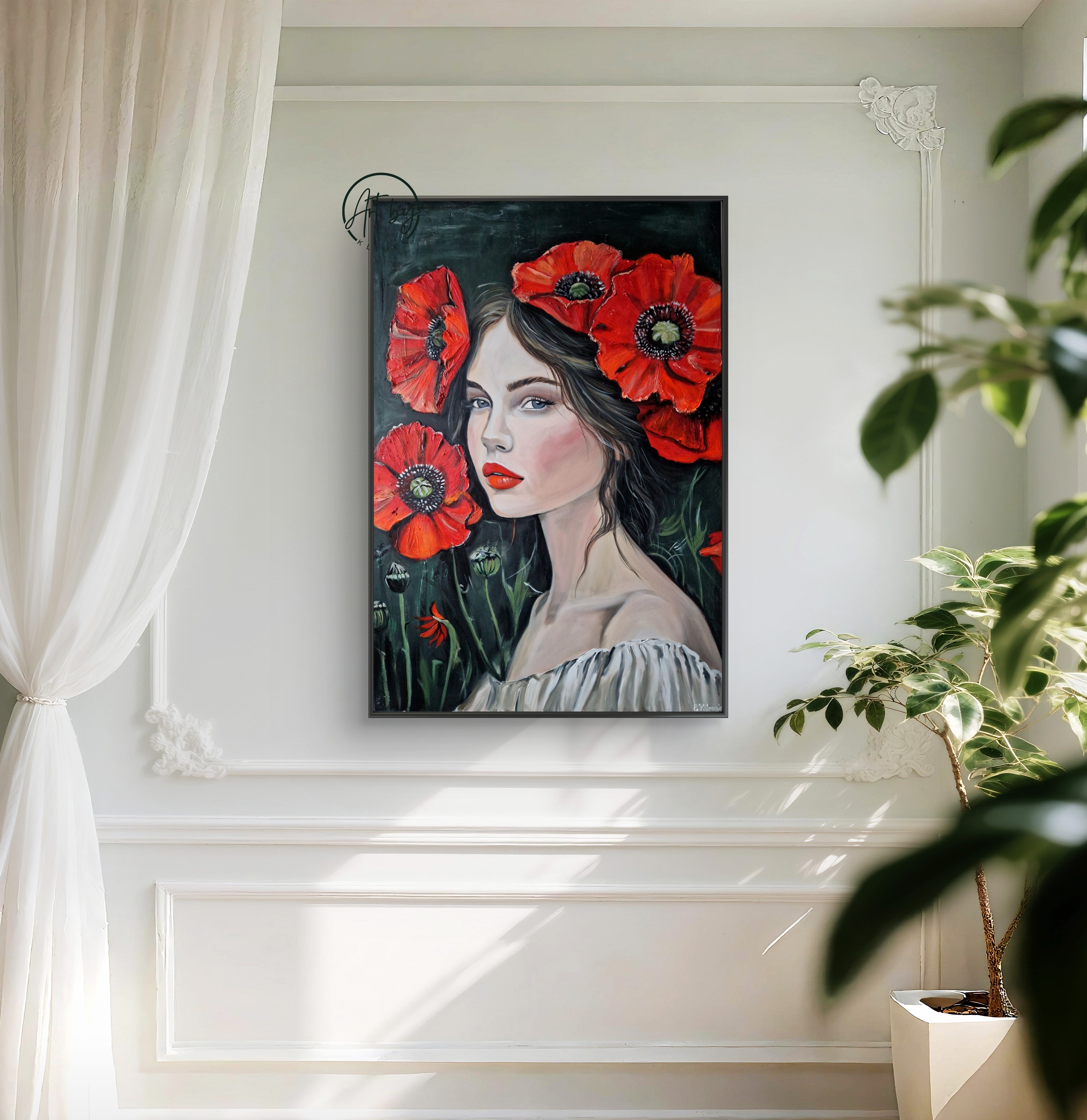 Obraz "Portret w makach"