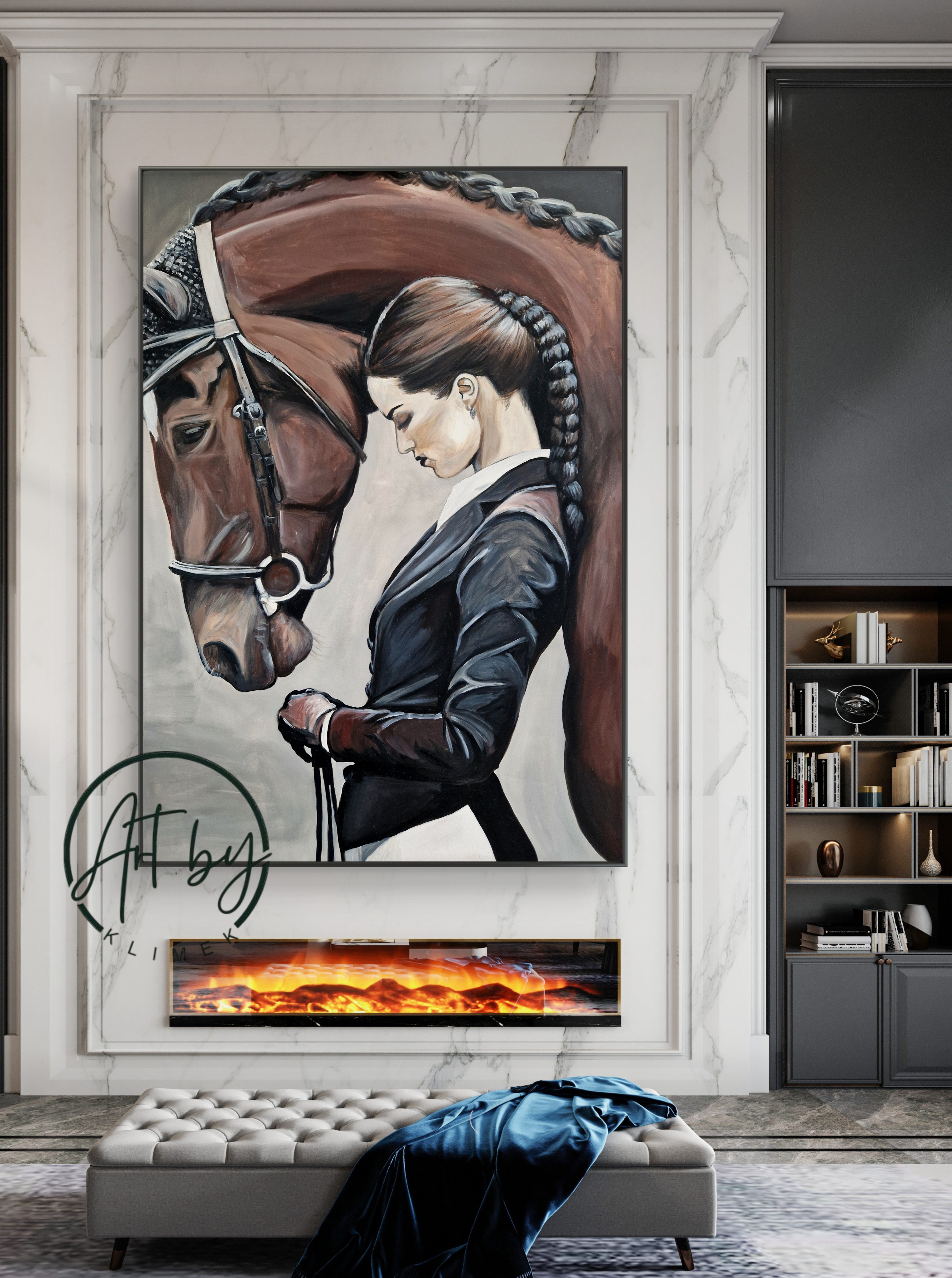 Obraz „Portret z koniem”