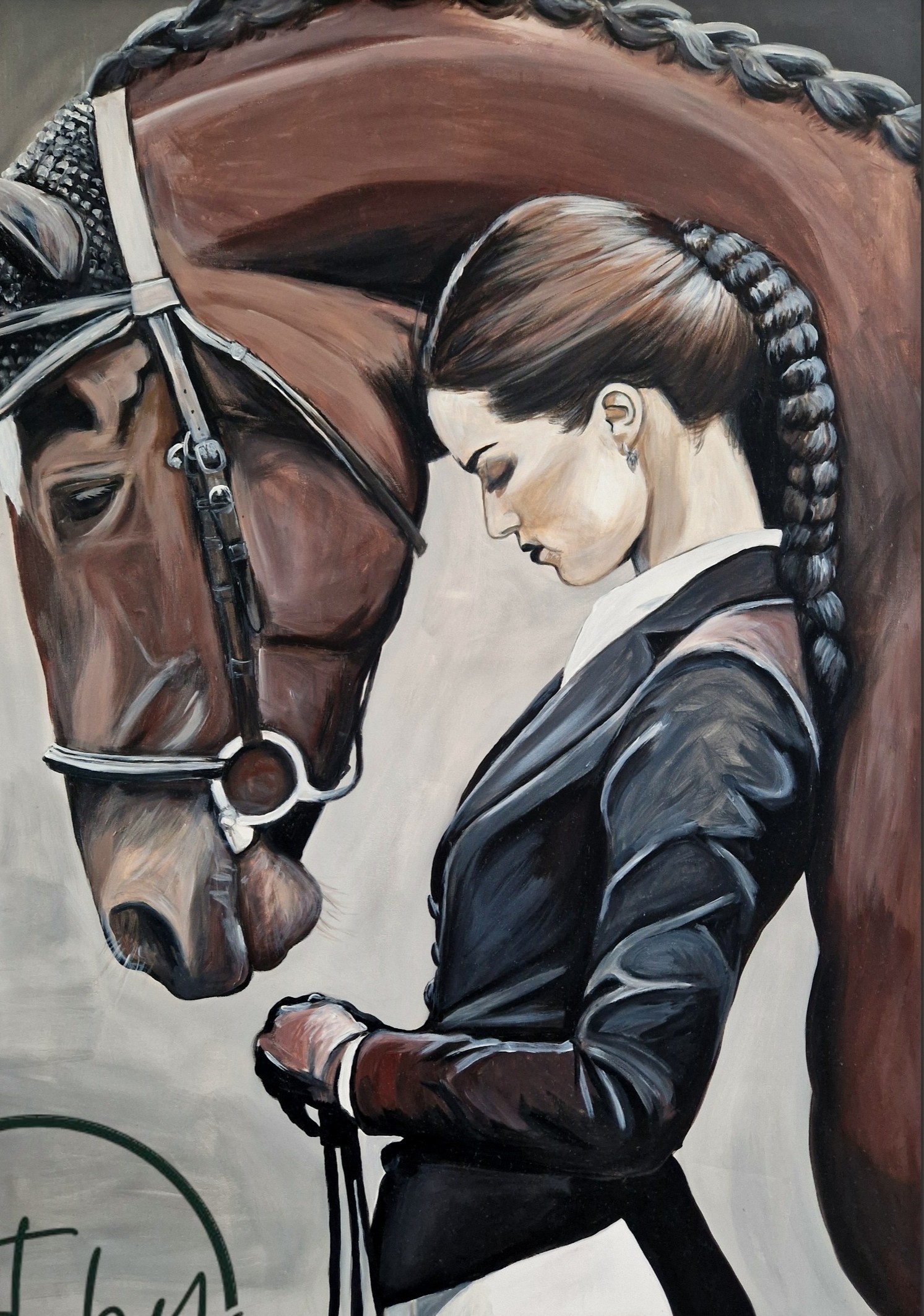 Obraz „Portret z koniem”