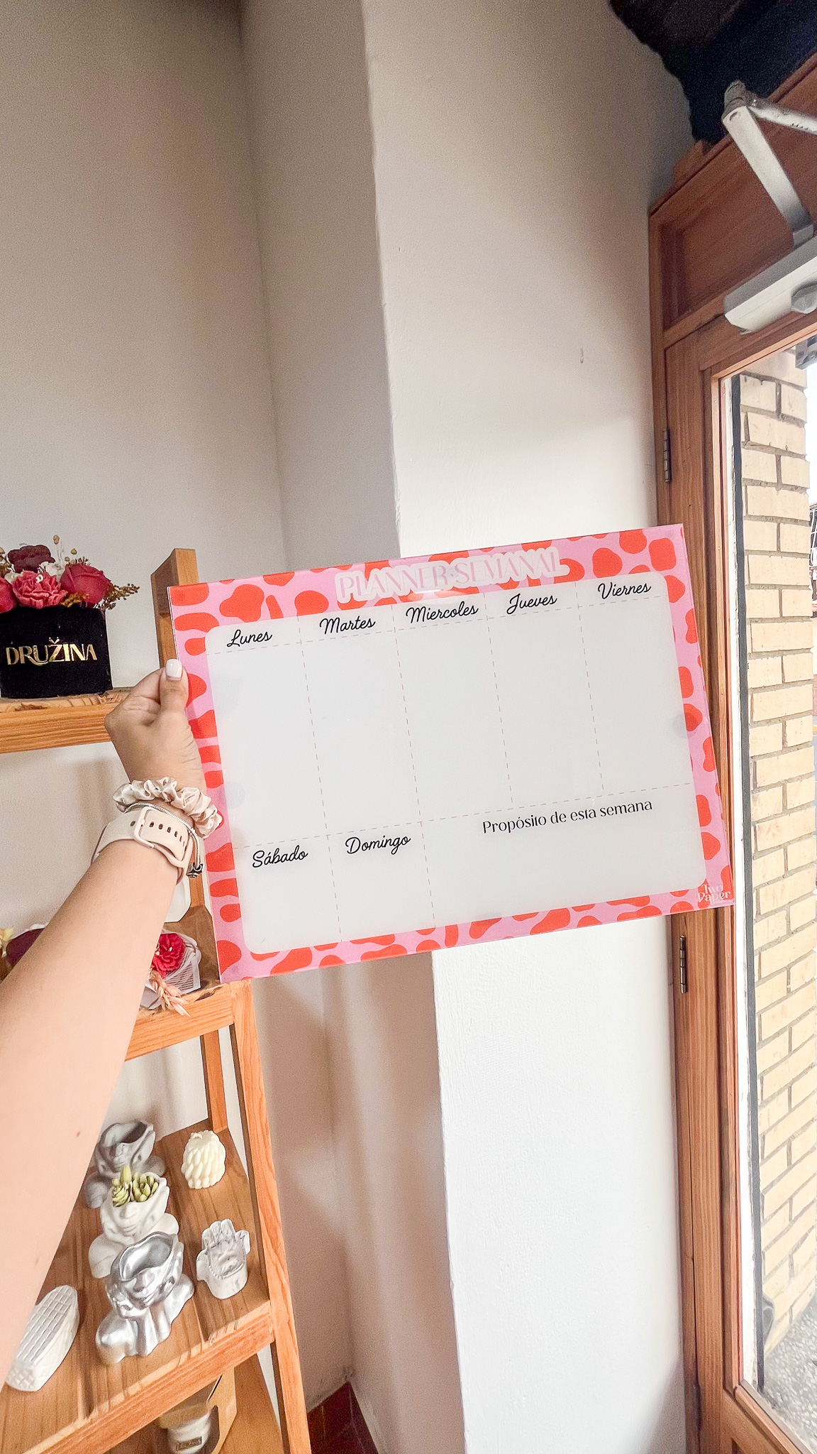 Planificador Semanal Acrílico