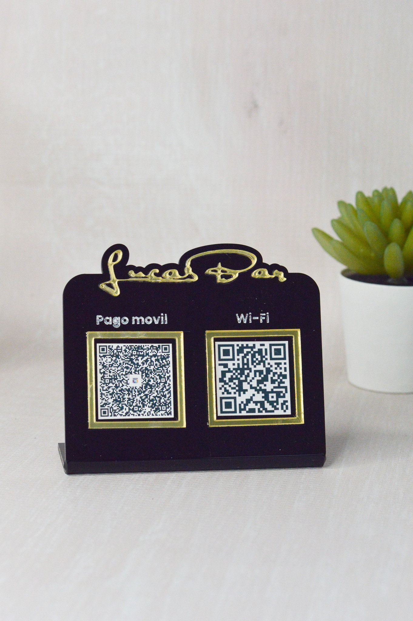 Hablador QR personalizado