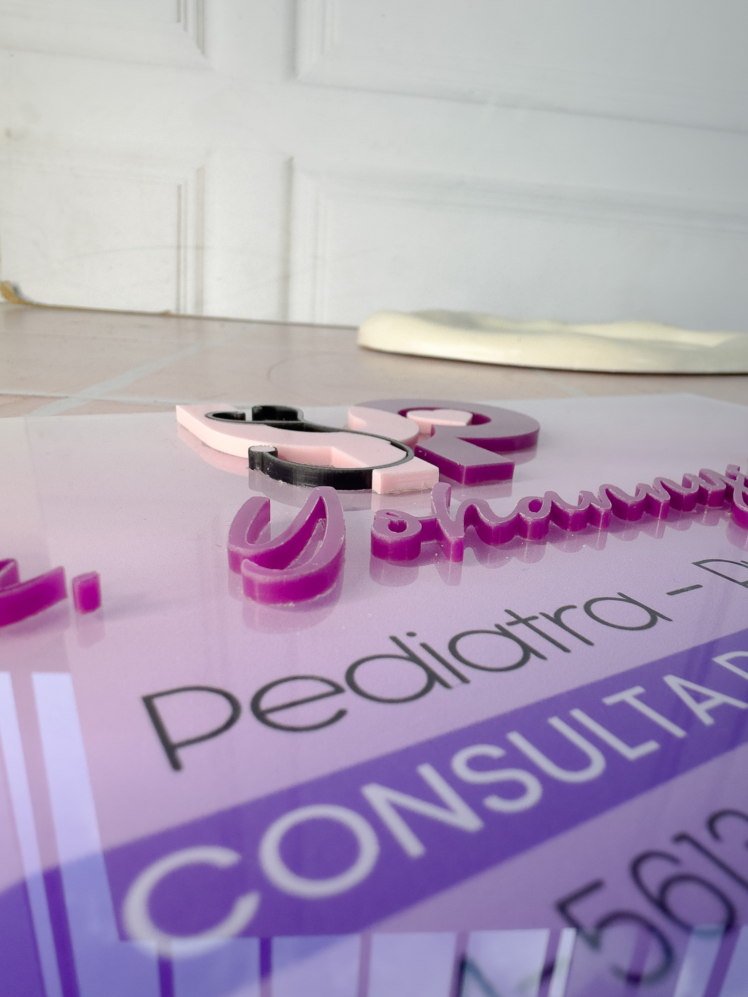 Placa Acrílica Consultorio 