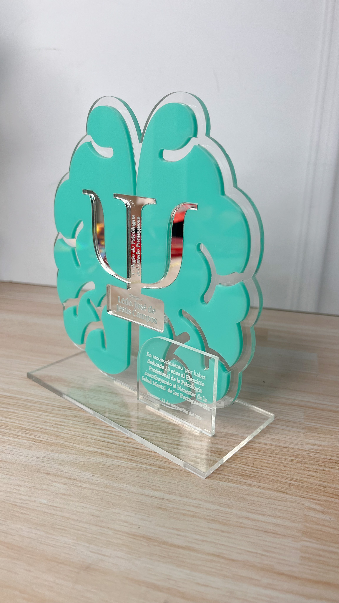 Reconocimiento Psicológico Acrílico