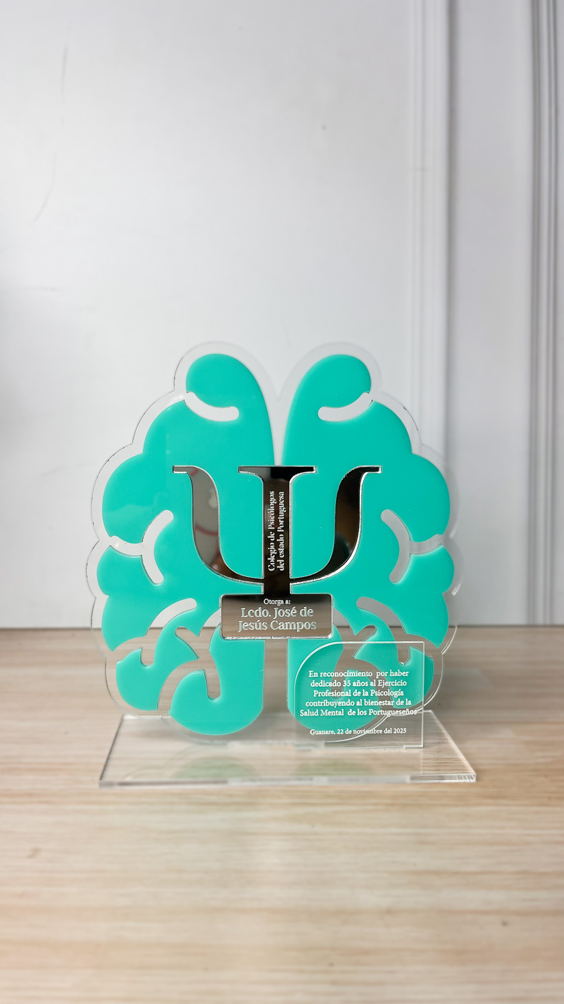 Reconocimiento Psicológico Acrílico