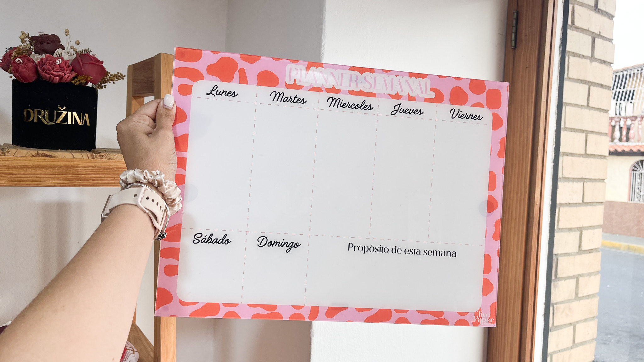 Planificador Semanal Acrílico