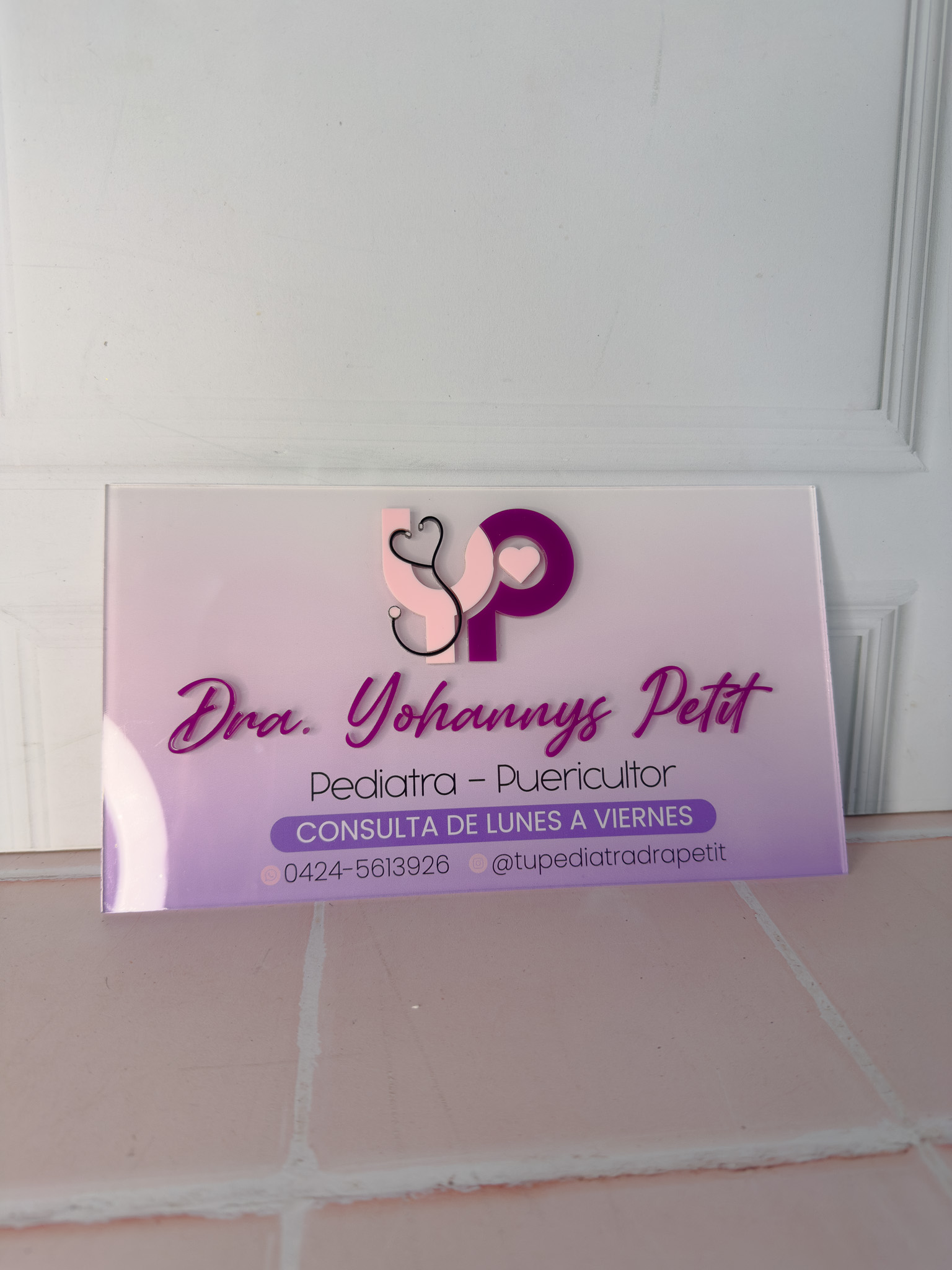 Placa Acrílica Consultorio 