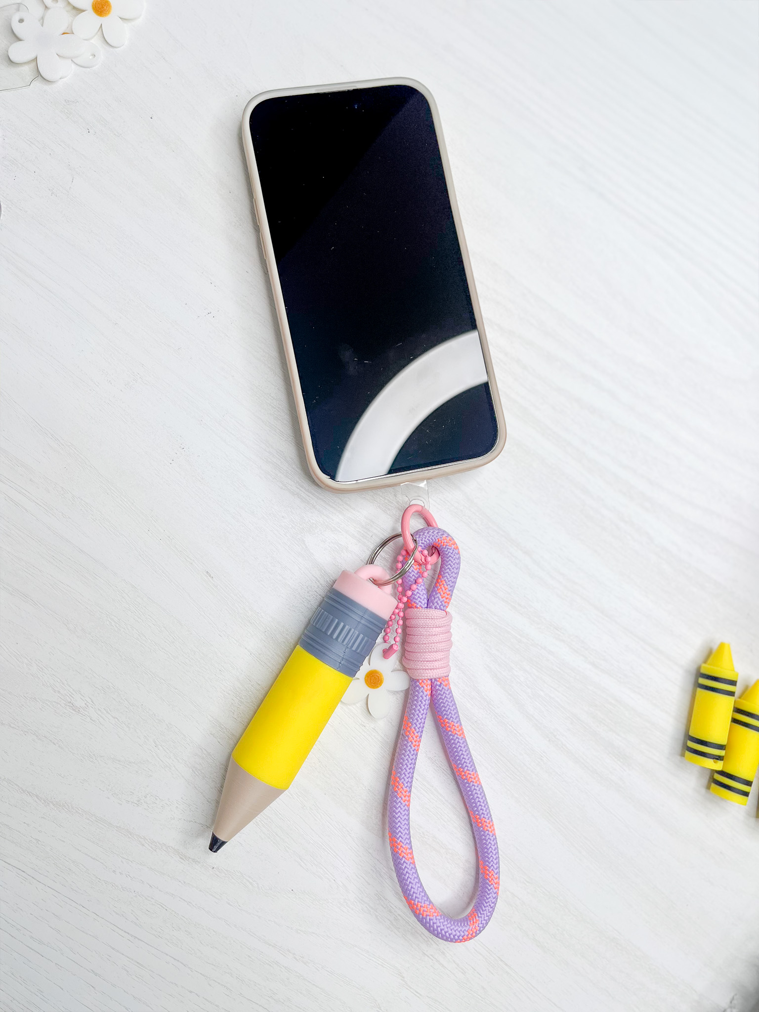 Llavero para Móvil con Lápiz Decorativo