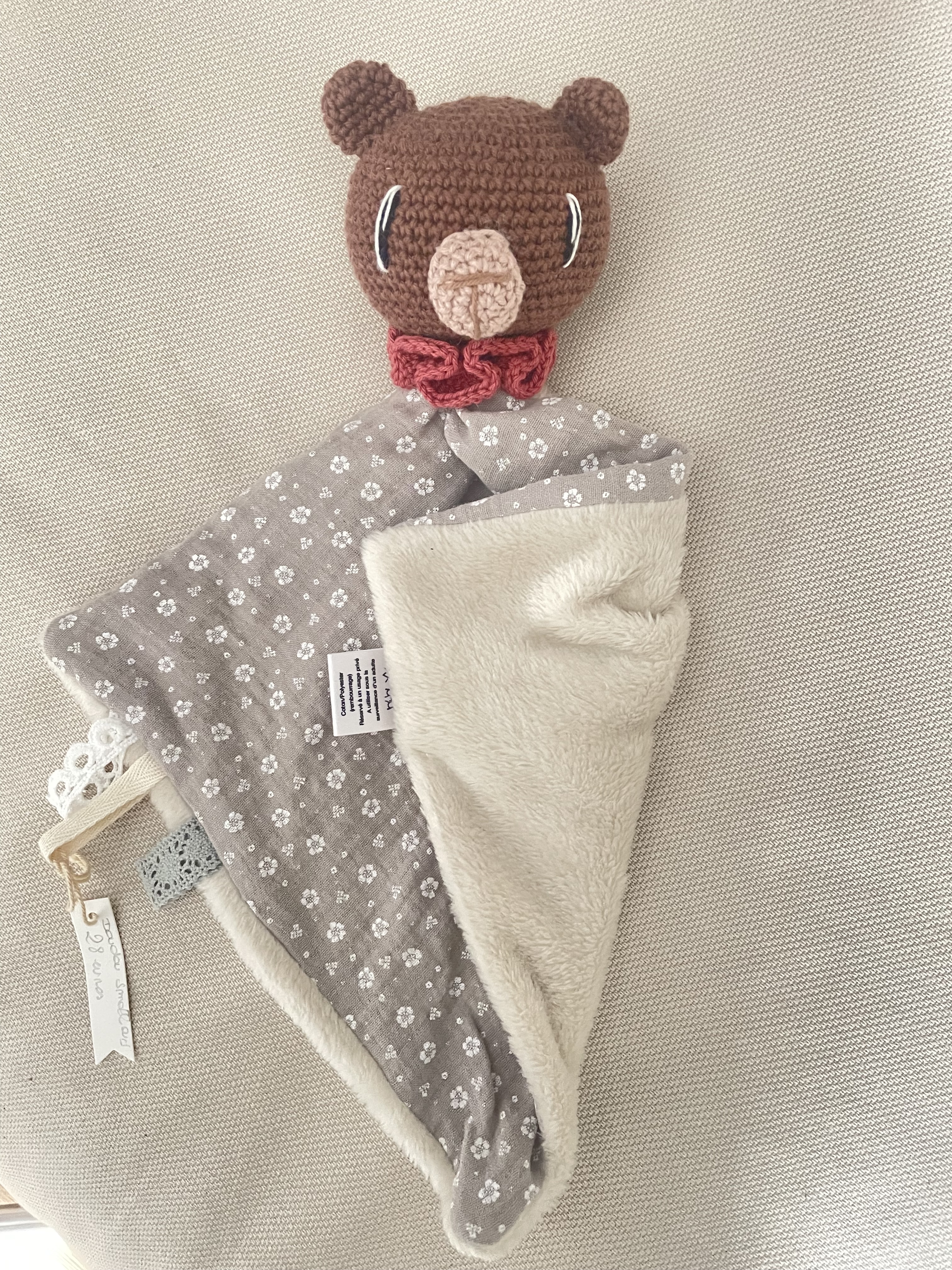 Doudou Ourson Crocheté