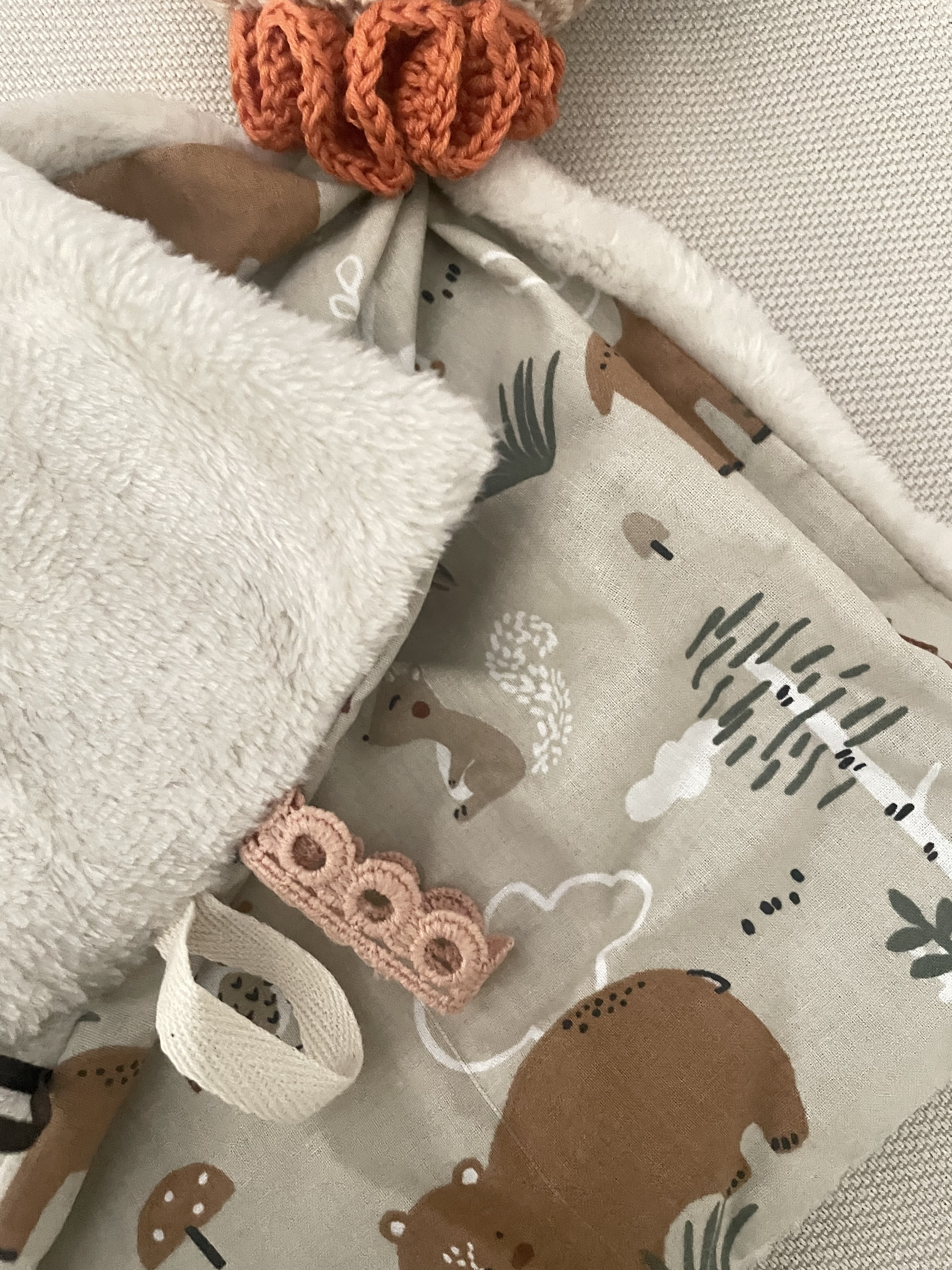 Doudou renne en crochet