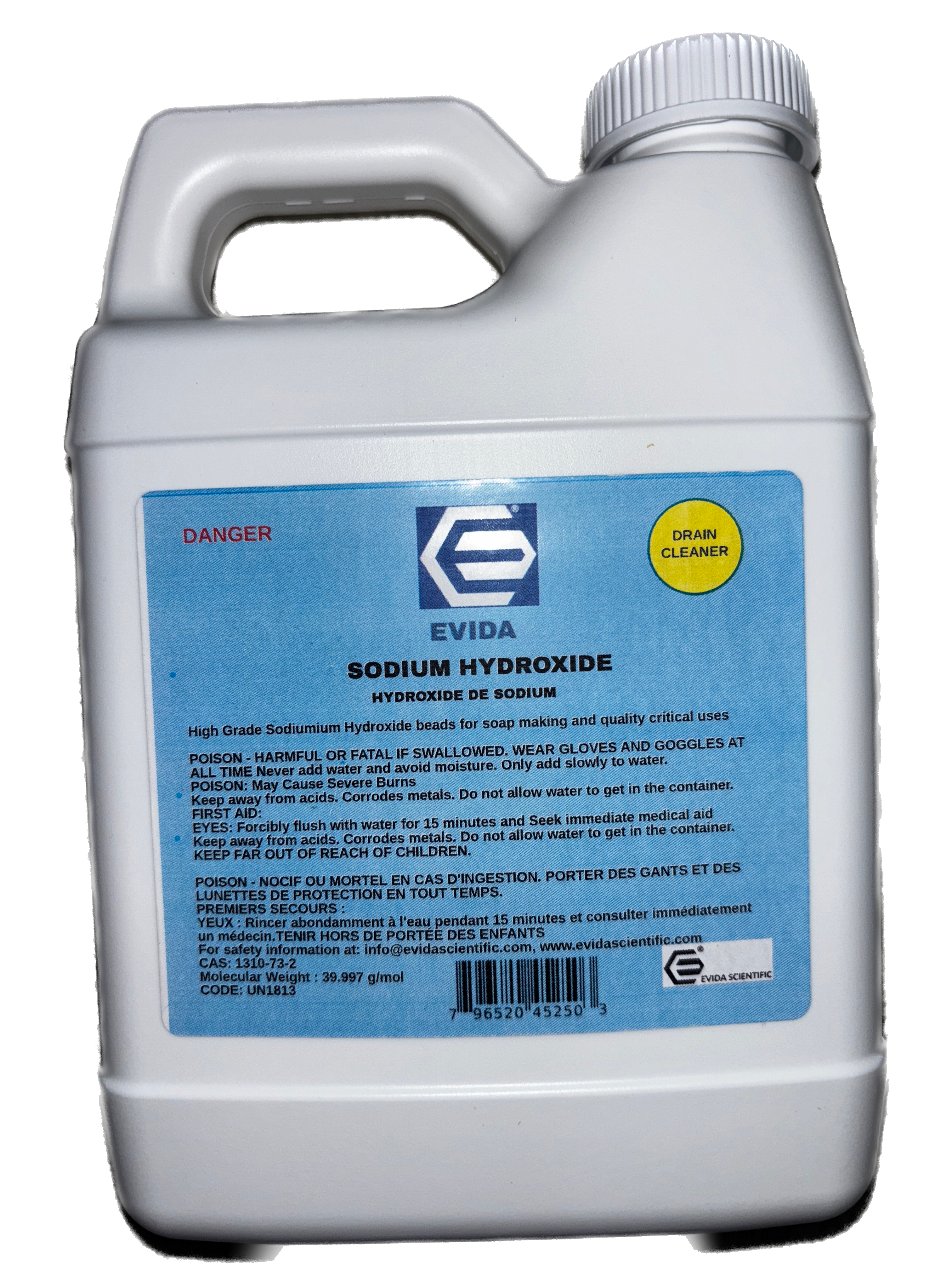 Pure Sodium Hydroxide (Lye), Meets Food Codex Specifications 2lb (907 g)