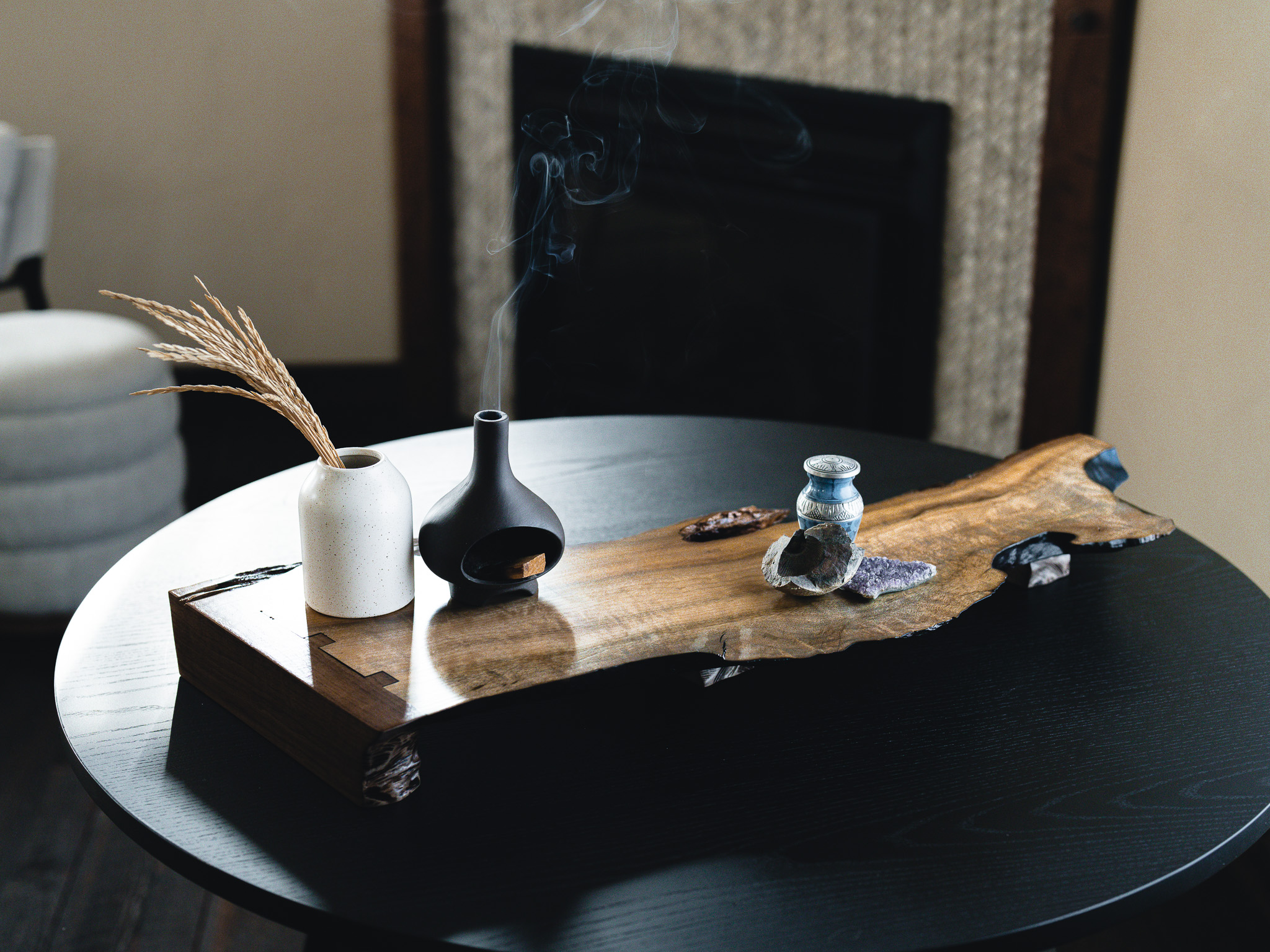 REST in myrtle + walnut