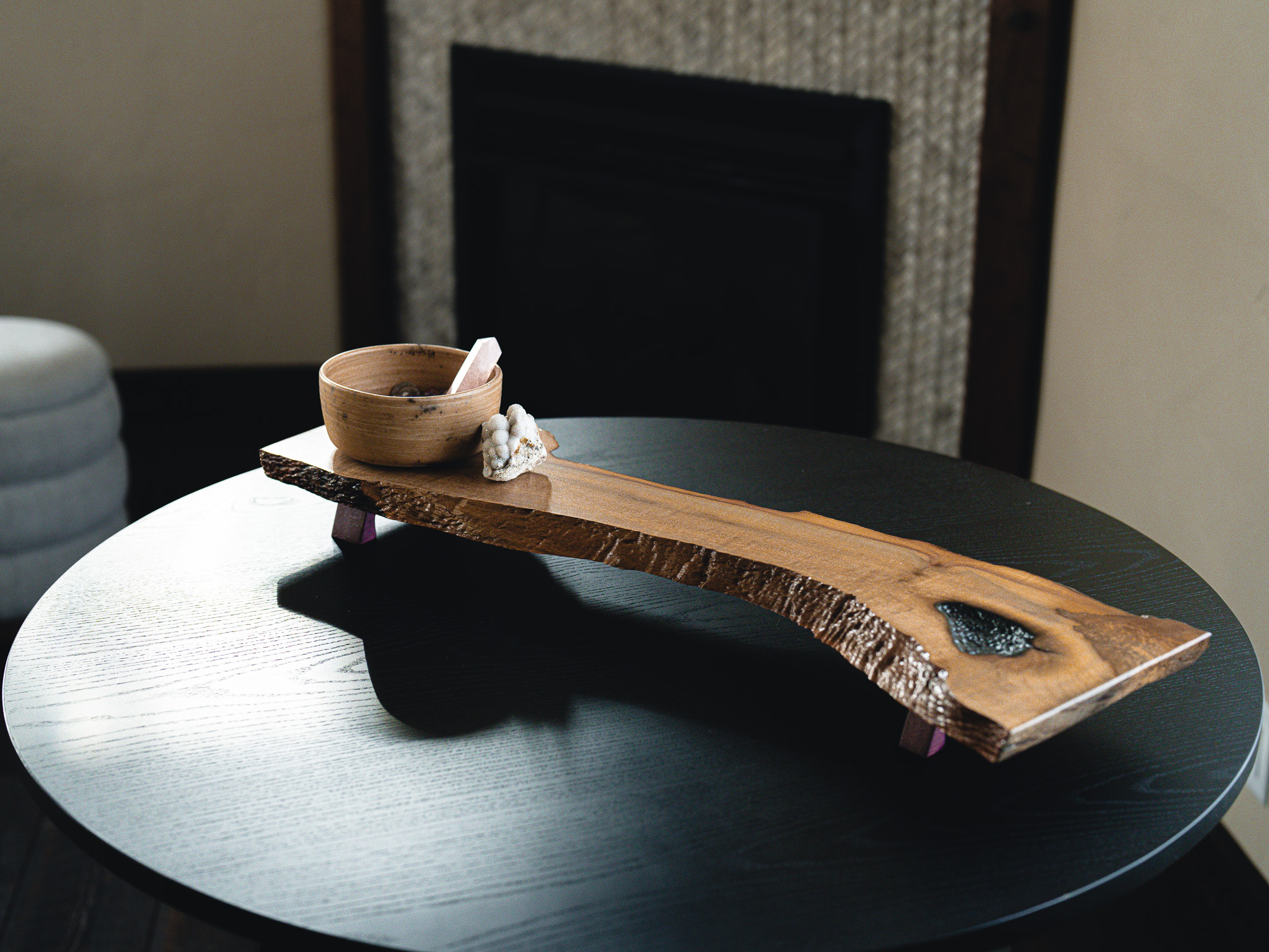 REST in myrtle + purple heart