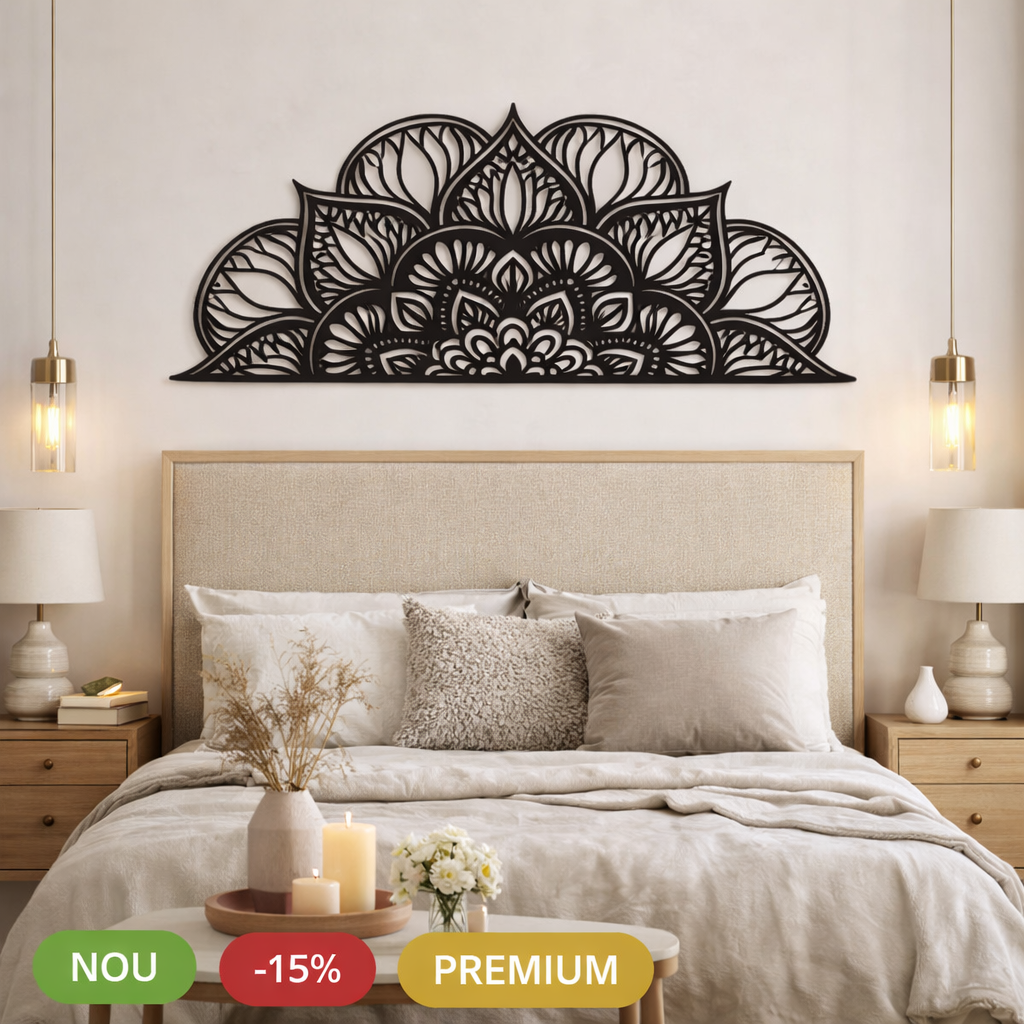 Mandala Wanddekoration aus Holz