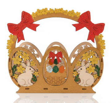 DEKORATIVES OSTER‑HOLZKORB