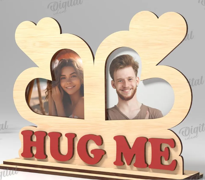 PERSONALISIERTER HOLZ‑FOTORAHMEN