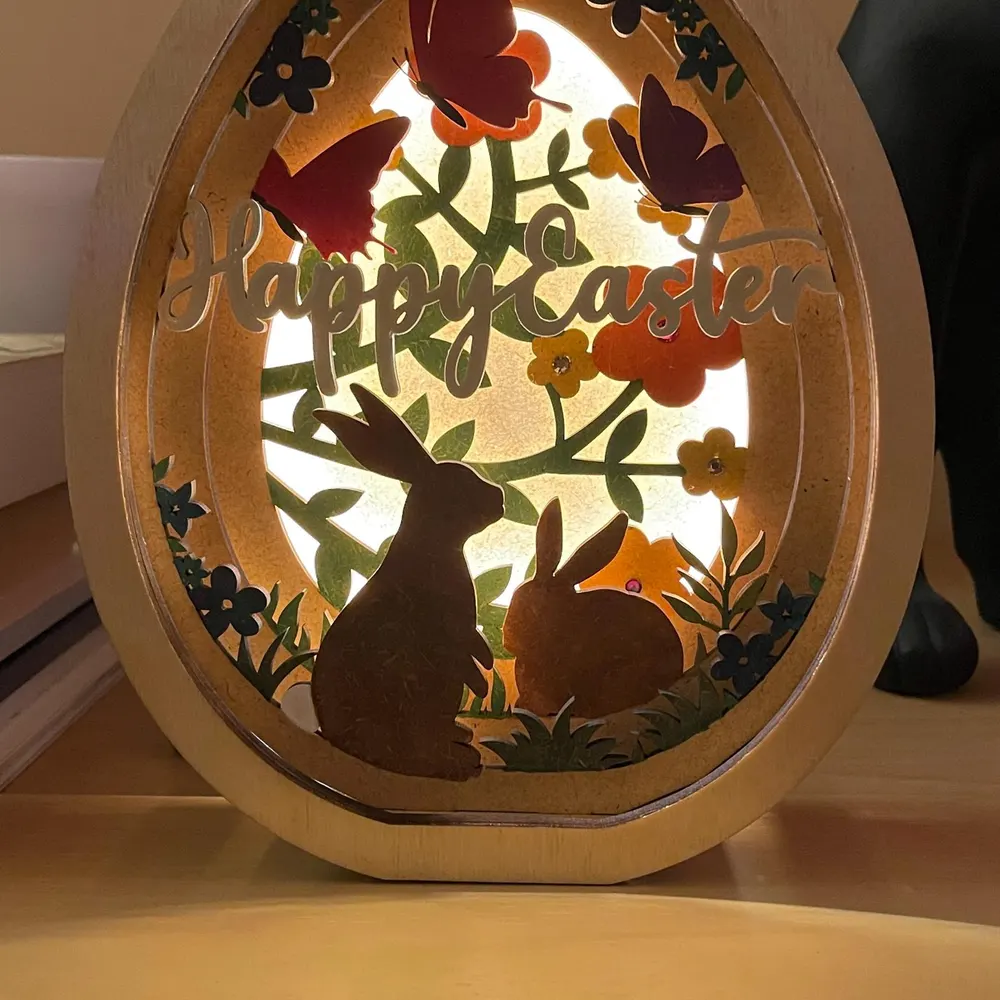 OSTERDEKO EI MIT LED