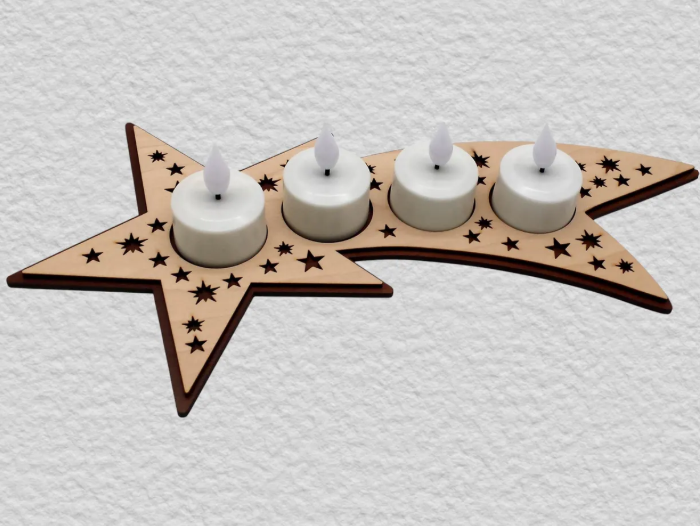 Sternschnuppen-Tischdeko