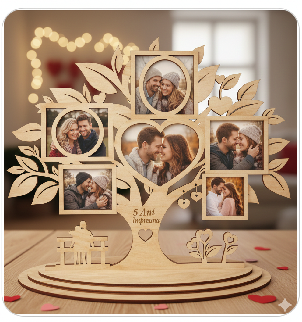 Personalisierter Familien-Fotobaum