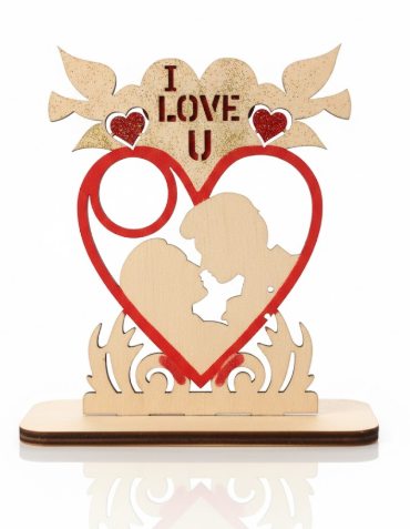 HOLZDEKO „I LOVE U“ – HOLZ GESCHENKE