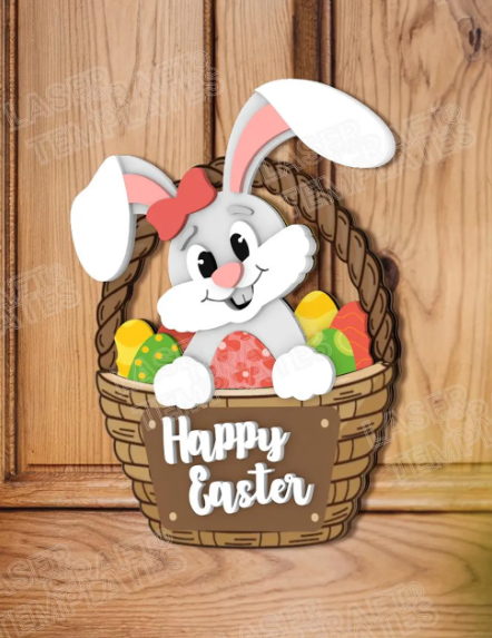 OSTERKORB DEKO MIT HASE