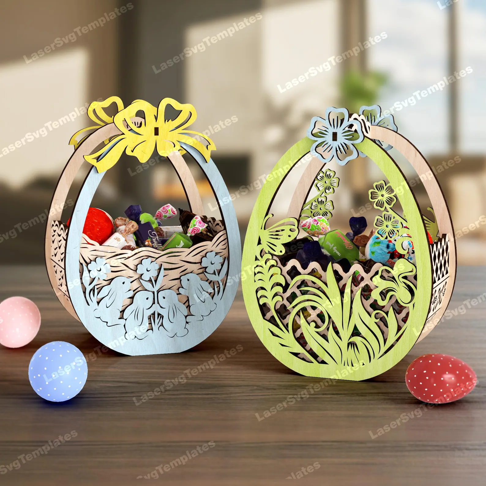Osterkorb Holzdeko
