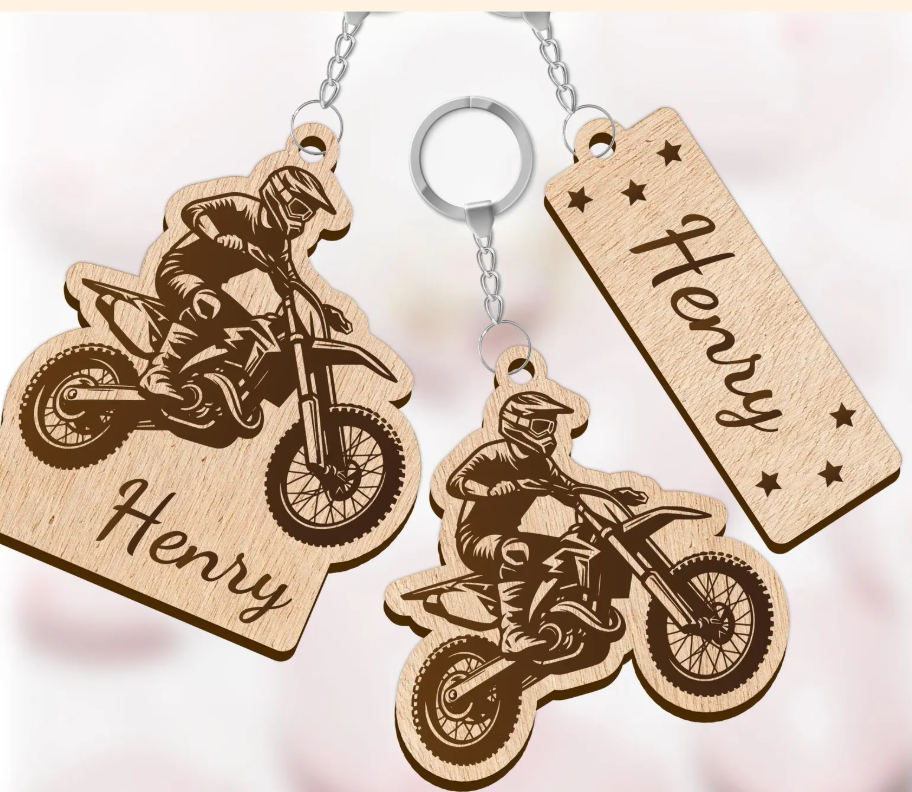 PERSONALISIERTER MOTORRAD‑SCHLÜSSELANHÄNGER