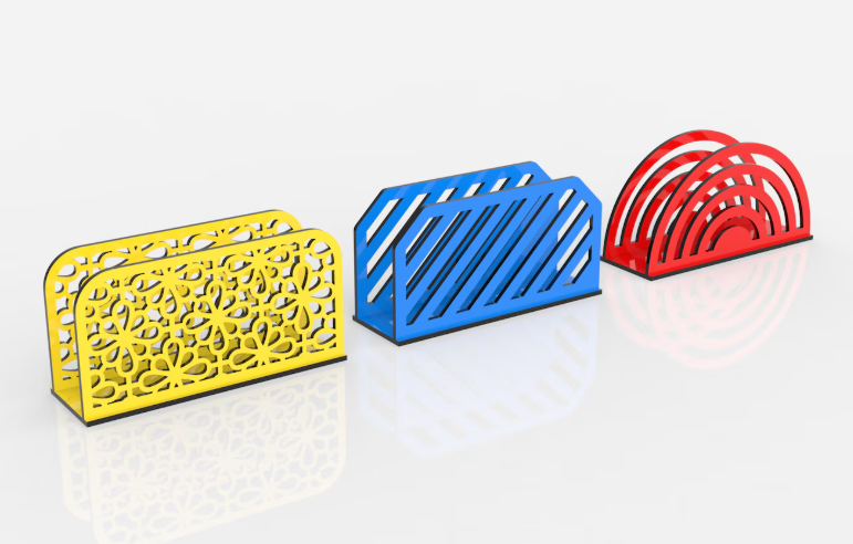 DESIGN BRIEFSTÄNDER AUS HOLZ