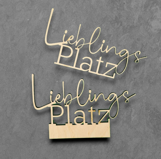 HOLZ-SCHRIFTZUG „LIEBLINGSPLATZ“