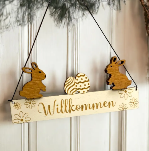 WILLKOMMENSSCHILD OSTERN