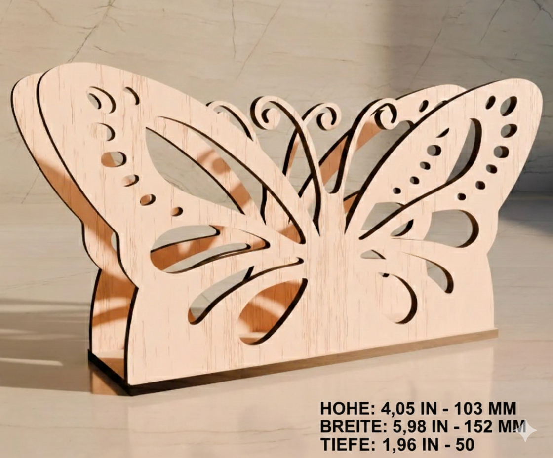  Cay Schmetterling Holz-Deko